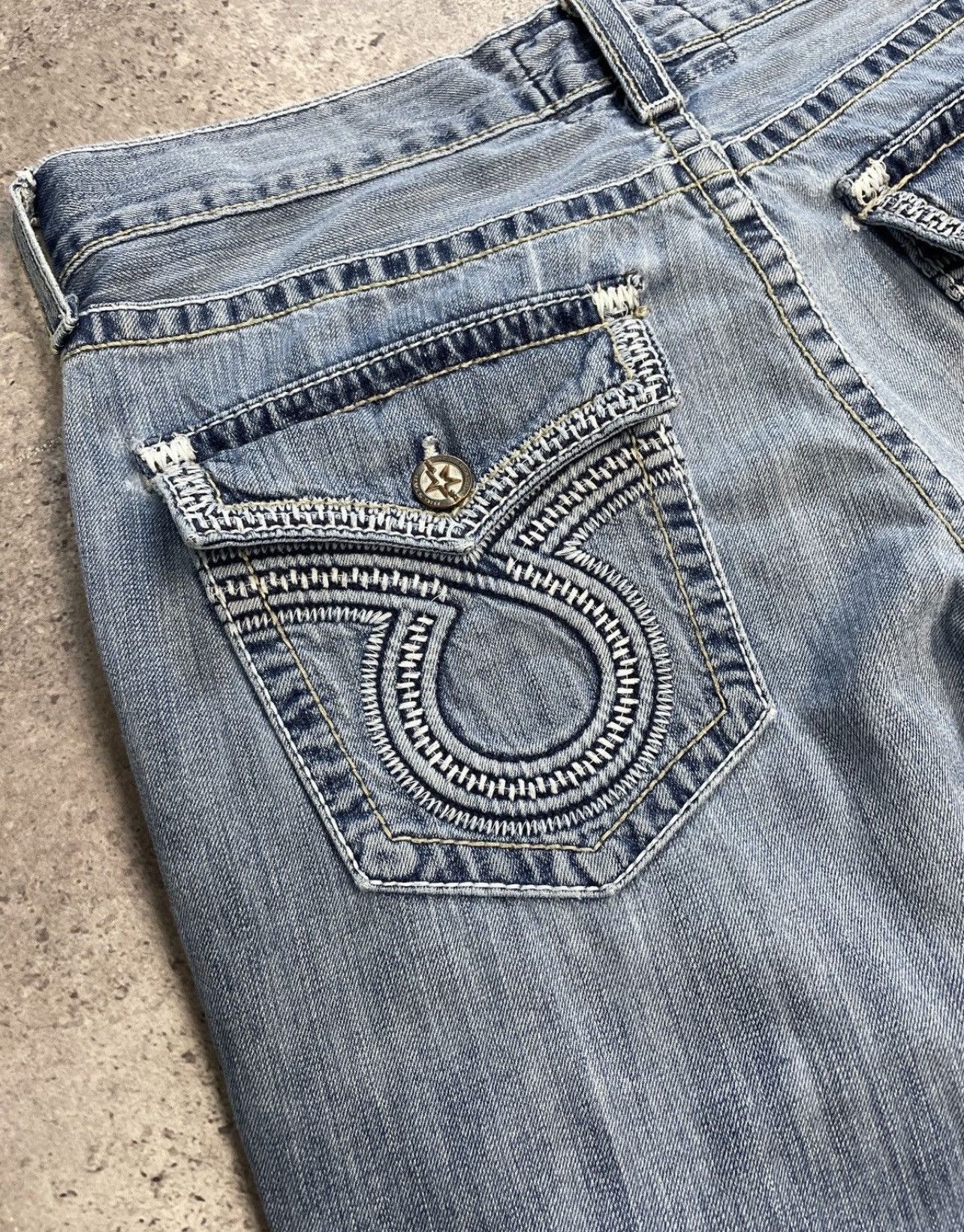 True Religion Vintage Y2K Big Star Like True Religion Y2K Distressed Jeans Size US 36 / EU 52 - 10 Thumbnail