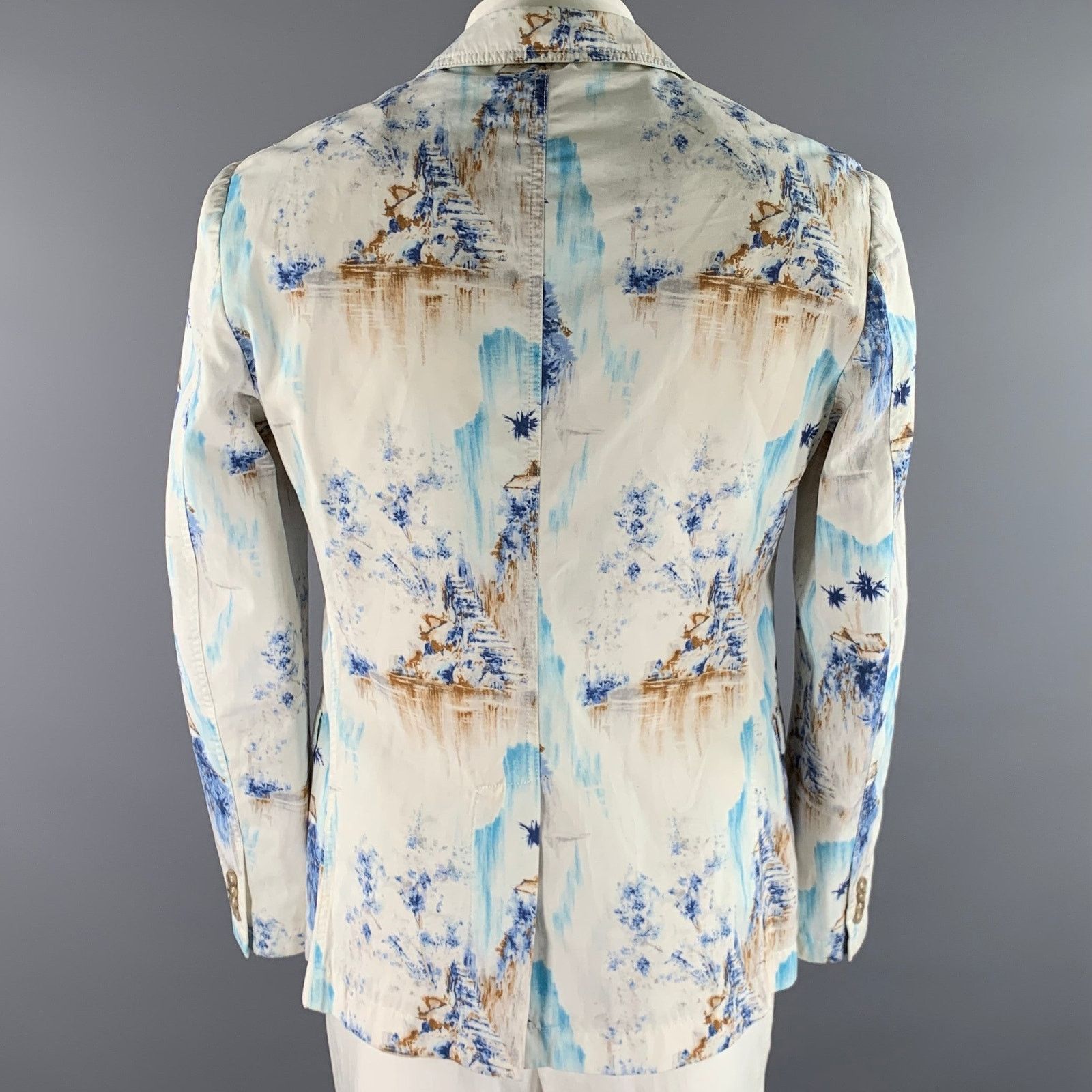 Dolce & Gabbana D&G by Dolce & Gabbana 44 White Tropical Cotton Sport Coat Size 44R - 4 Thumbnail