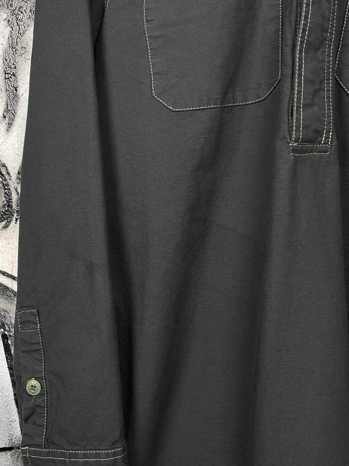 The Hundreds The Hundreds Y2K Black Cotton 1/2 Button Shirt Men’s Size L Size US M / EU 48-50 / 2 - 12 Thumbnail