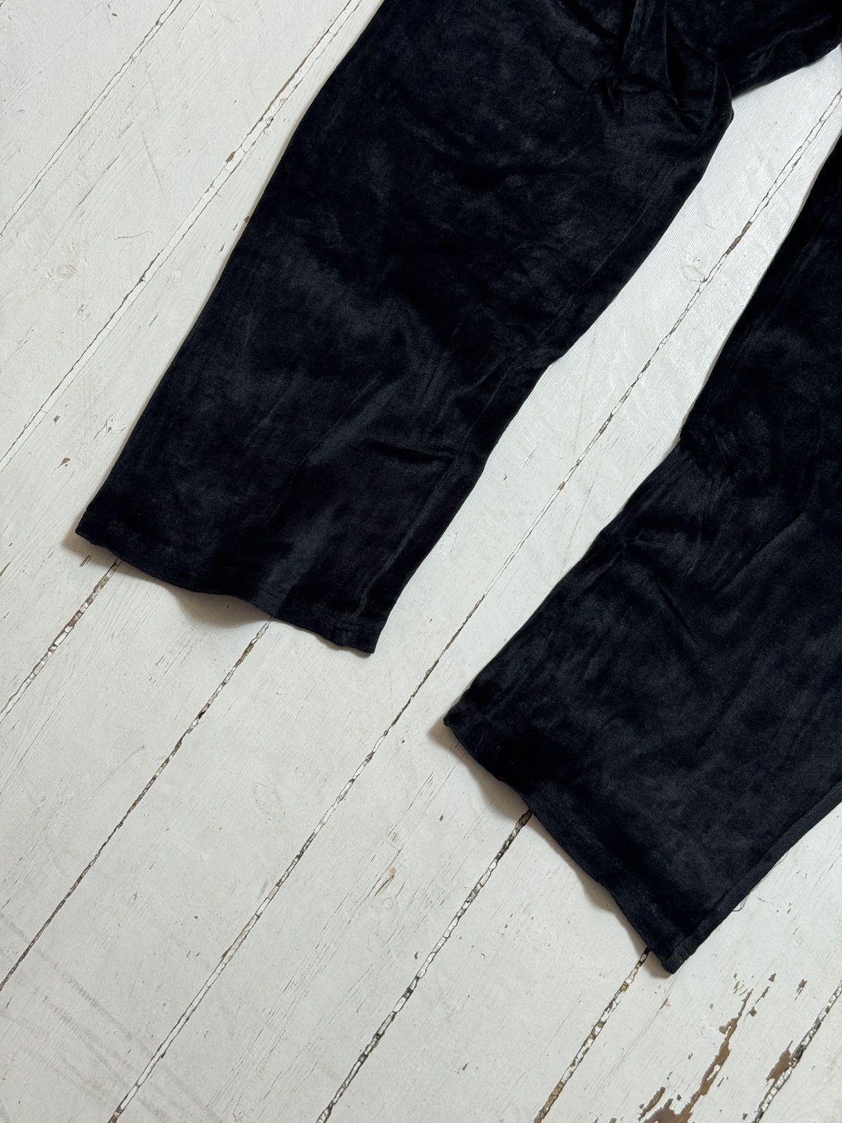Ermenegildo Zegna VINTAGE ERMENEGILDO ZEGNA VELOUR BLACK PANTS Size 28" / US 6 / IT 42 - 9 Thumbnail