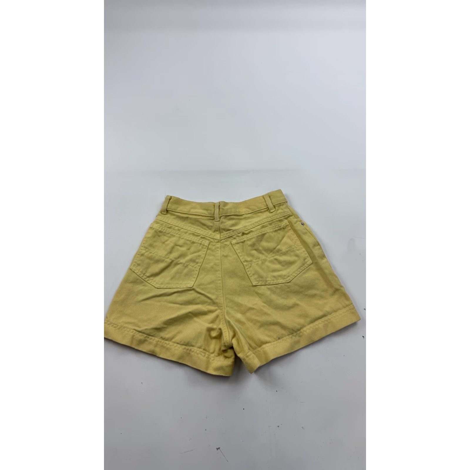Vintage BP Nordstrom Shorts Women 3 Yellow High Rise Denim Cotton 5 Pocket Vintage Size 26" / US 2 / IT 38 - 5 Thumbnail