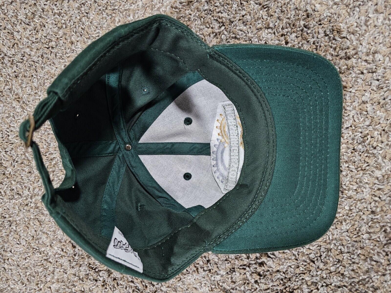 Designer Horsburgh & Scott Green Strapback Cap Hat Adjustable Size ONE SIZE - 7 Thumbnail