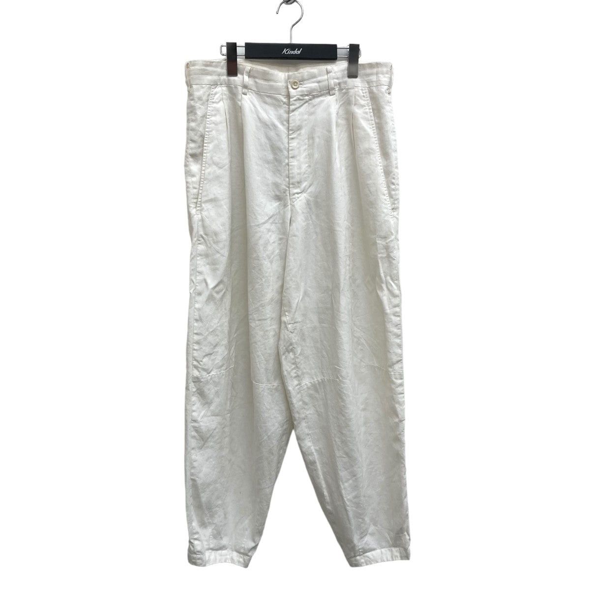 Yohji Yamamoto POUR HOMME white linen archive pants Size US 32 / EU 48 - 1 Thumbnail