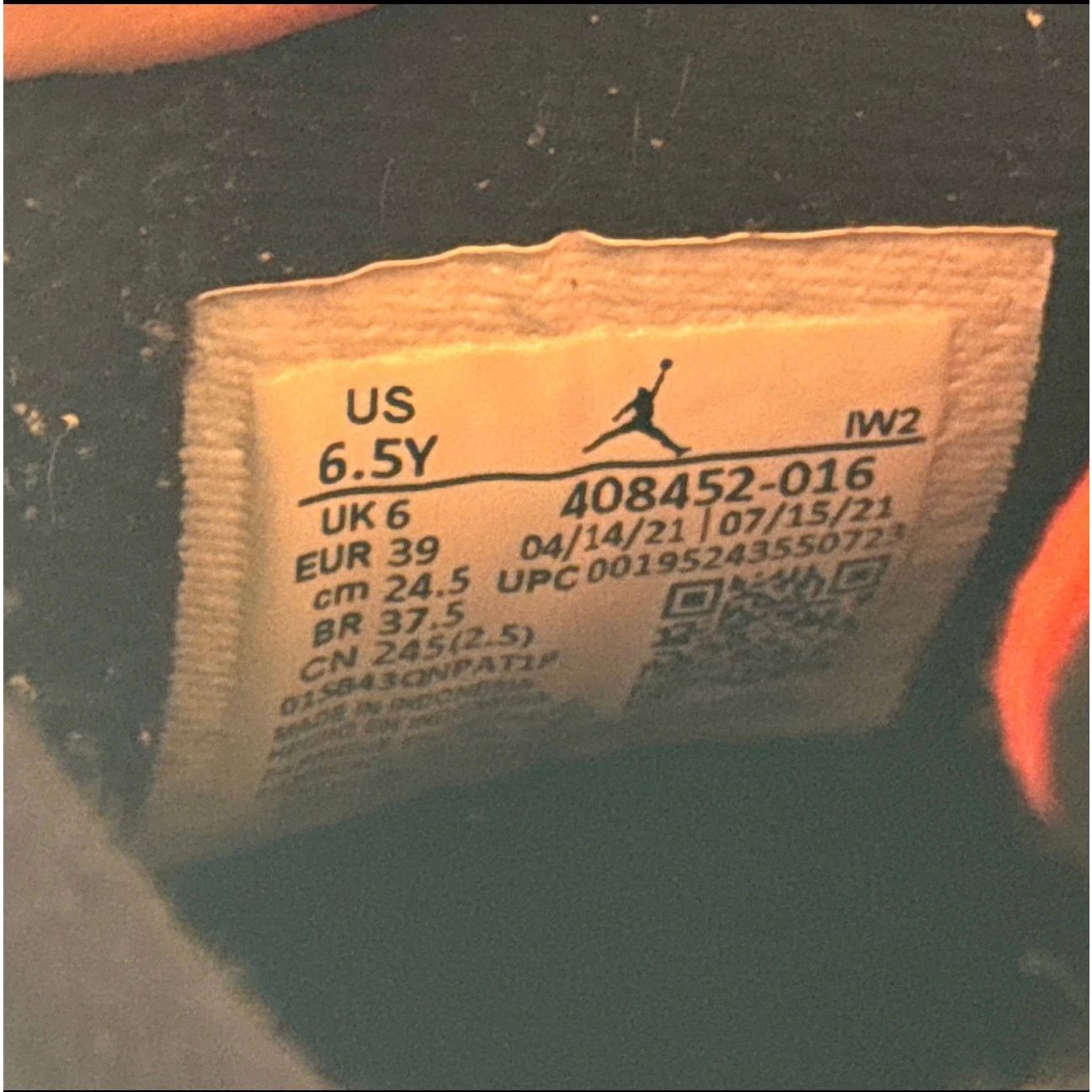 Jordan Brand × Nike Size 6.5 - Nike Air Jordan 4 Retro GS Red Thunder Size US 6.5 / EU 39-40 - 7 Thumbnail