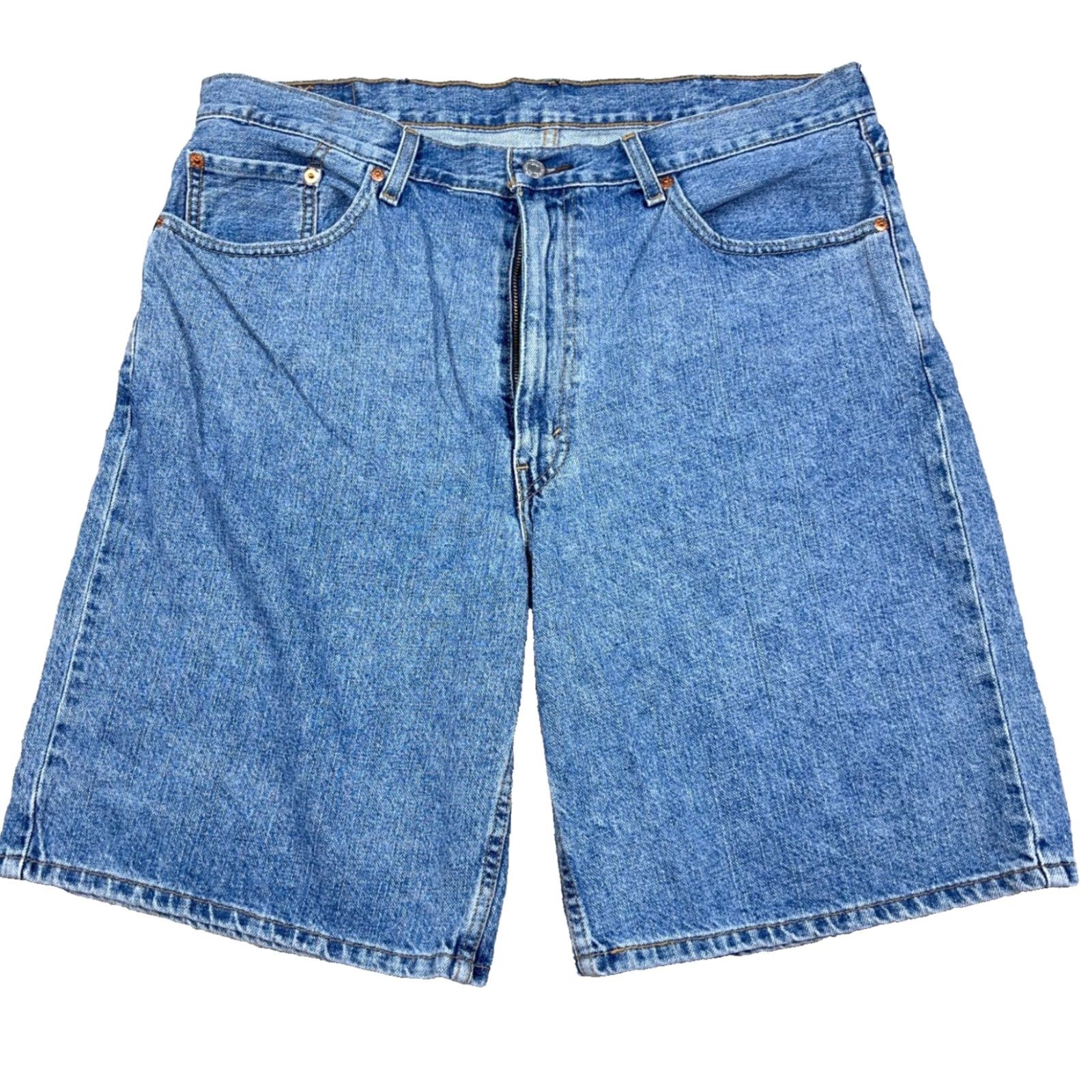 Levi's Levi's 550 Shorts Men 38 Relaxed Loose Fit Blue Denim Bermuda Jean Jorts Baggy Y2K 90s Hipster Retro Classic Logo Mens Size US 38 / EU 54 - 2 Thumbnail