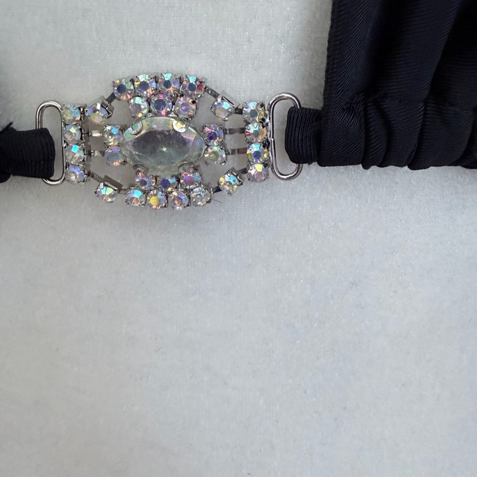 Other Black Bikini Swimsuit Swimwear with Rhinestones Thong size S Size ONE SIZE - 4 Thumbnail