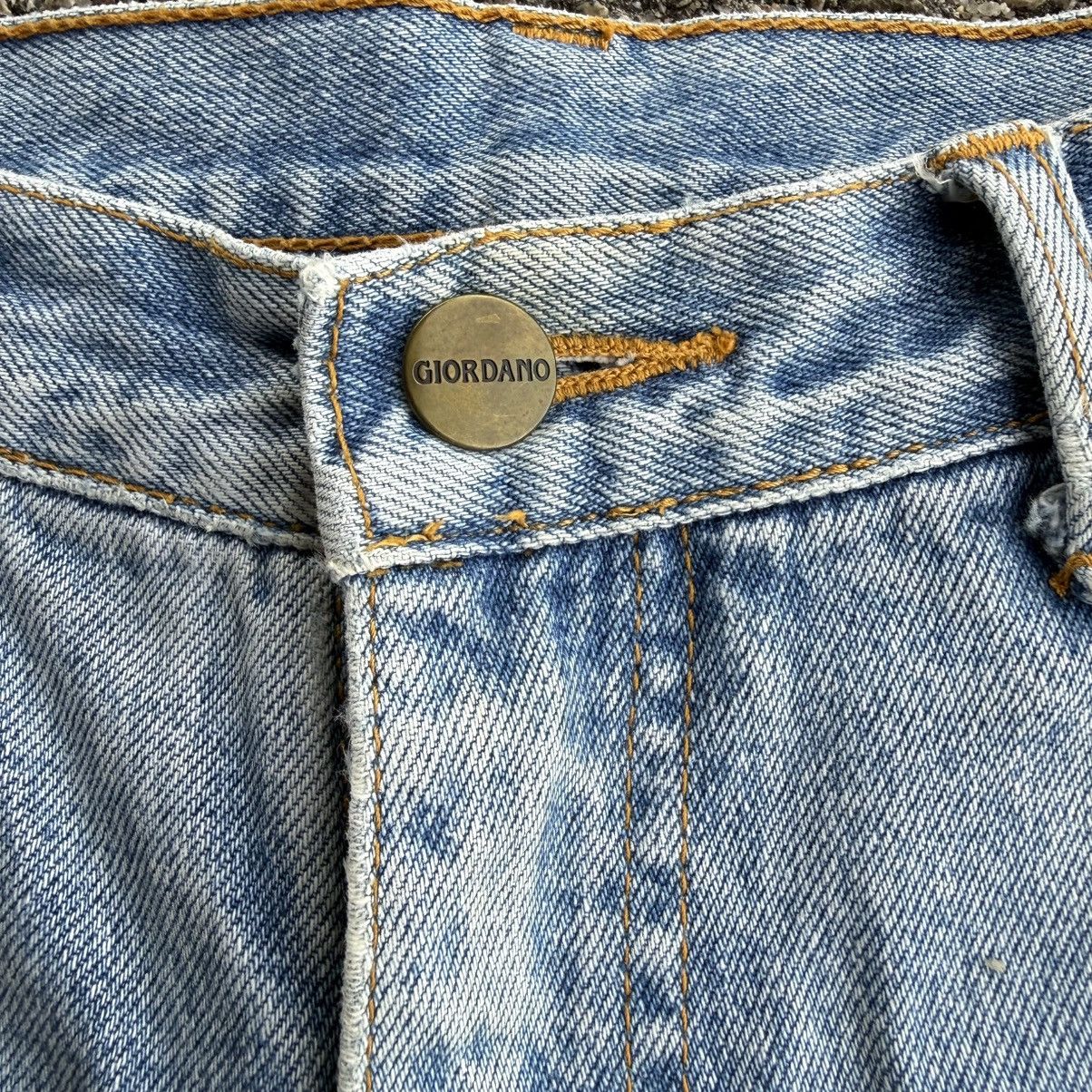 Giordano VINTAGE GIORDANO BLUE DENIM STRAIGHT FADED JEAN PANTS Size US 33 - 5 Thumbnail