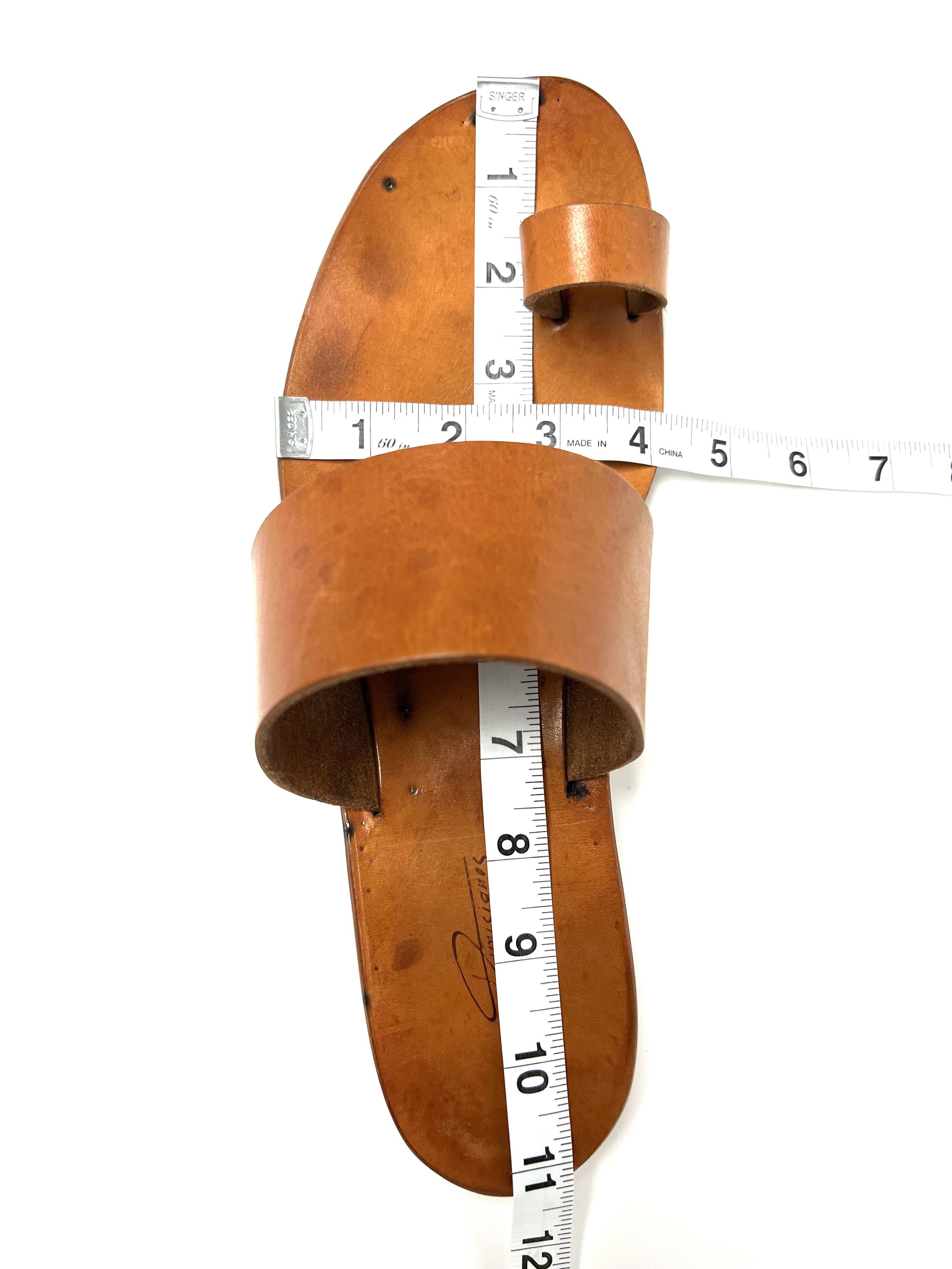 Dimissianos & Miller DIMISSIANOS & MILLER NATURAL LEATHER SLIDE / SANDALS Size US 11 / EU 44 - 19 Thumbnail
