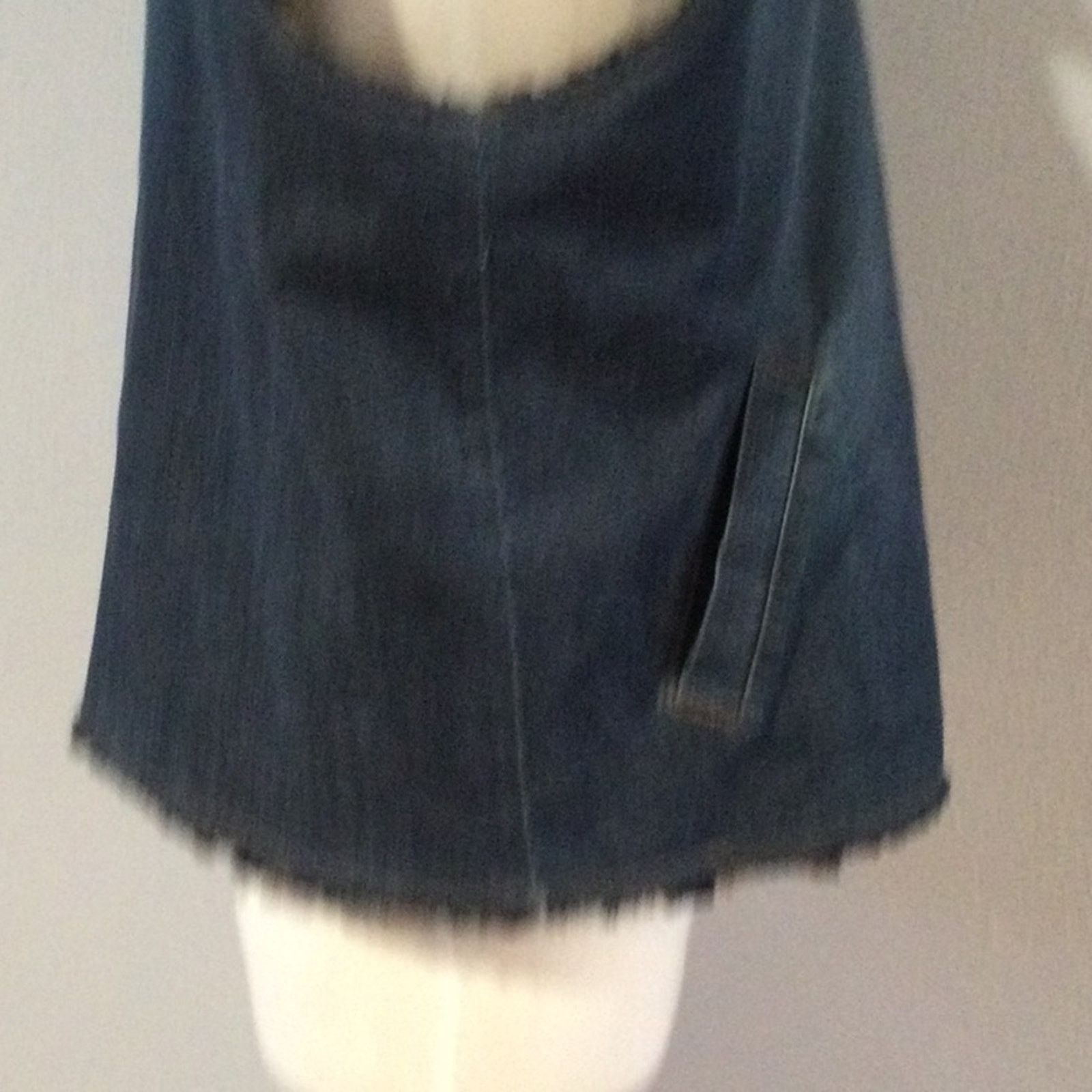 Other Blue Jean & Animal Print Reversible Vest Unknown Measurement Size ONE SIZE - 7 Thumbnail