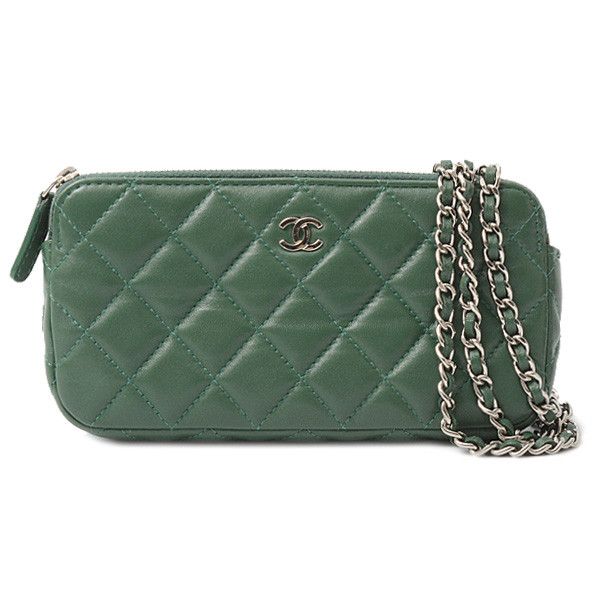 Chanel Chanel Chanel Lambskin Matelasse Chain Wallet Shoulder Bag Leather Shoulder Bag 28------ in Great Condition Size ONE SIZE - 1 Thumbnail