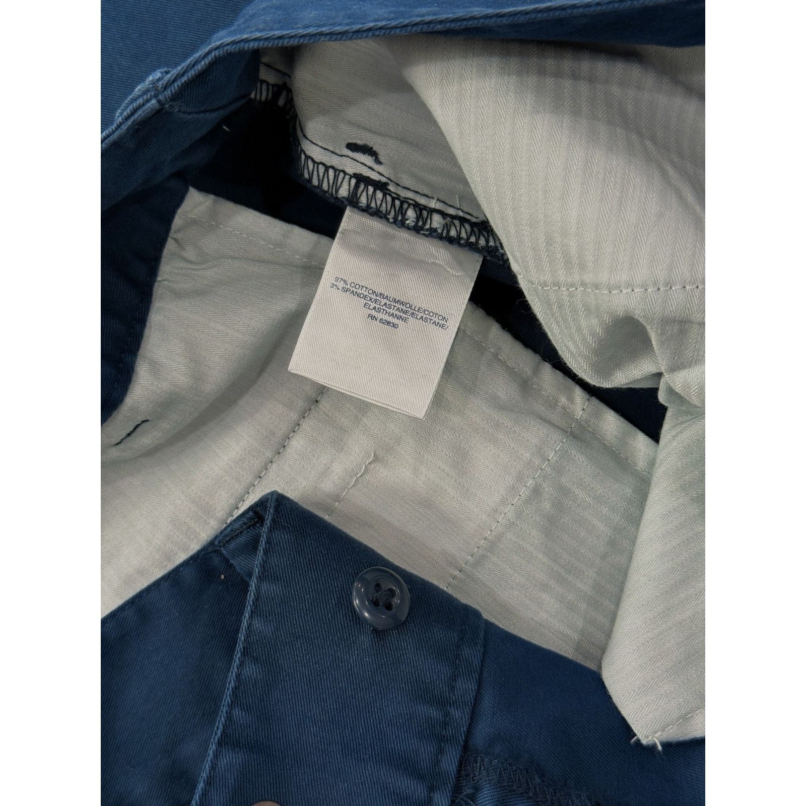 Lands' End Lands' End Mid Rise Straight Leg Chino | 16W | Marine Navy Size 38" / US 16 / IT 52 - 3 Thumbnail