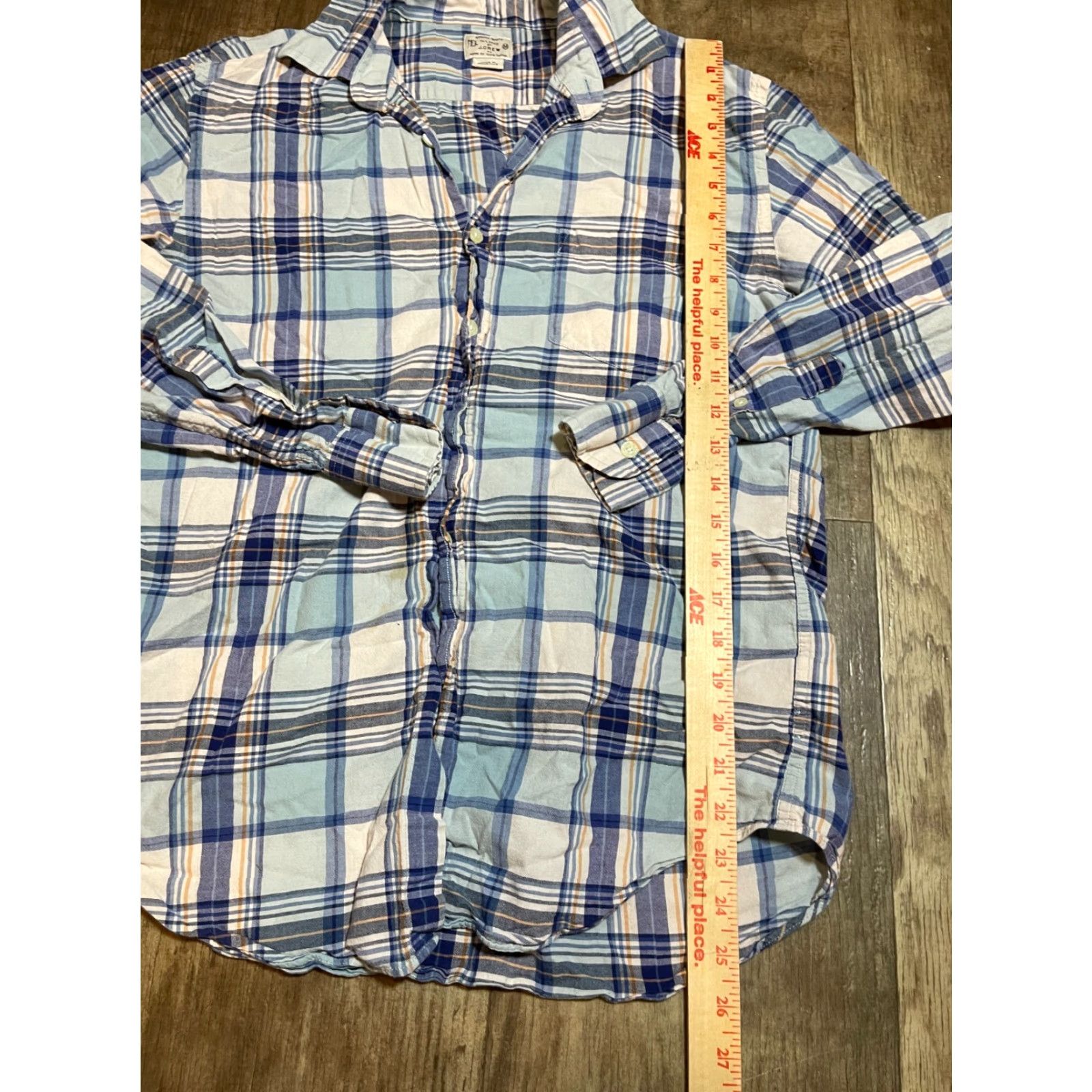 J.Crew J.CREW Button-Up Shirt Men M Long Sleeve Plaid Blue Multicolor Size US M / EU 48-50 / 2 - 2 Thumbnail