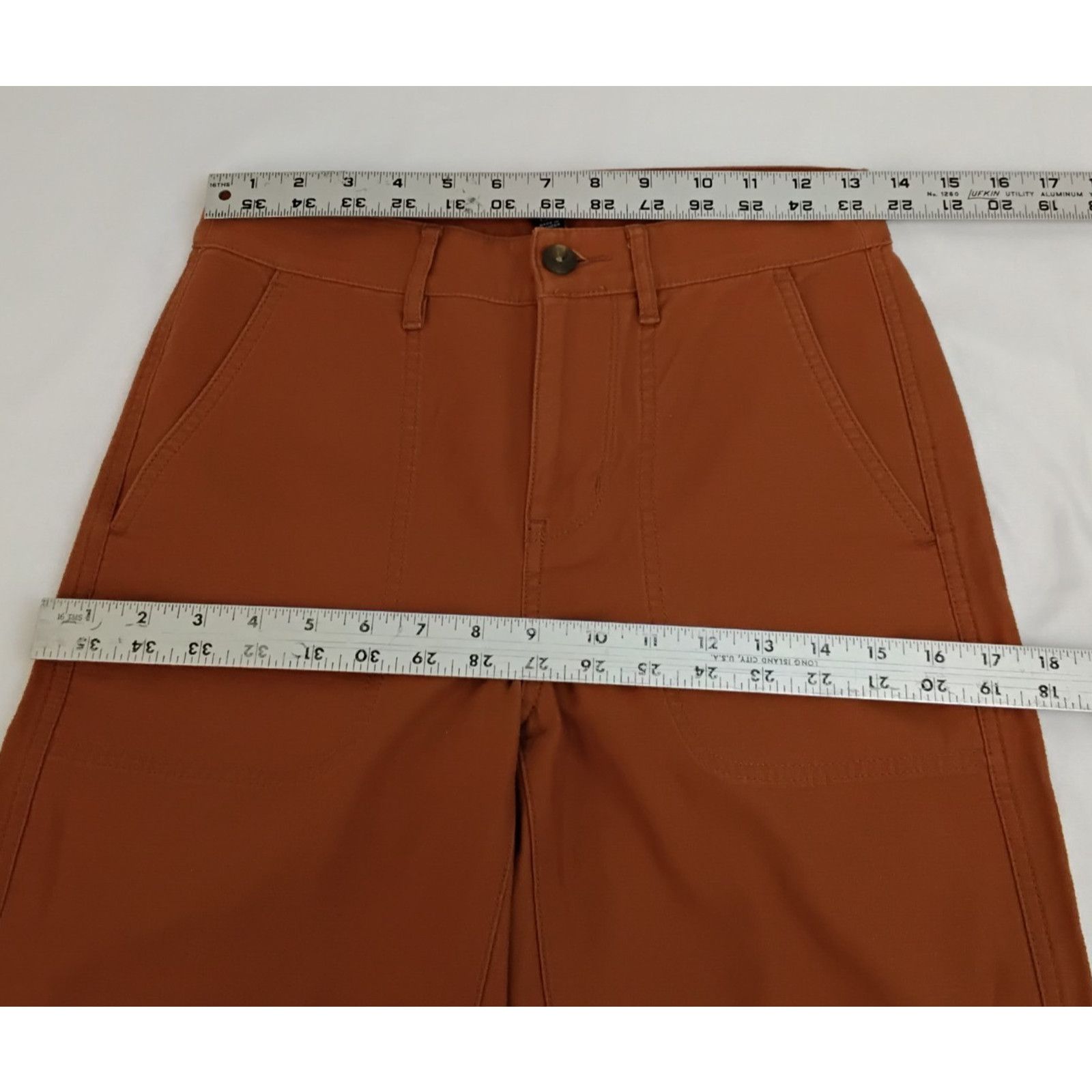 J.Crew J. Crew Straight Pant Women 00 (26"x27") Orange Trouser NWT Size 24" / US 00 / IT 34 - 11 Thumbnail