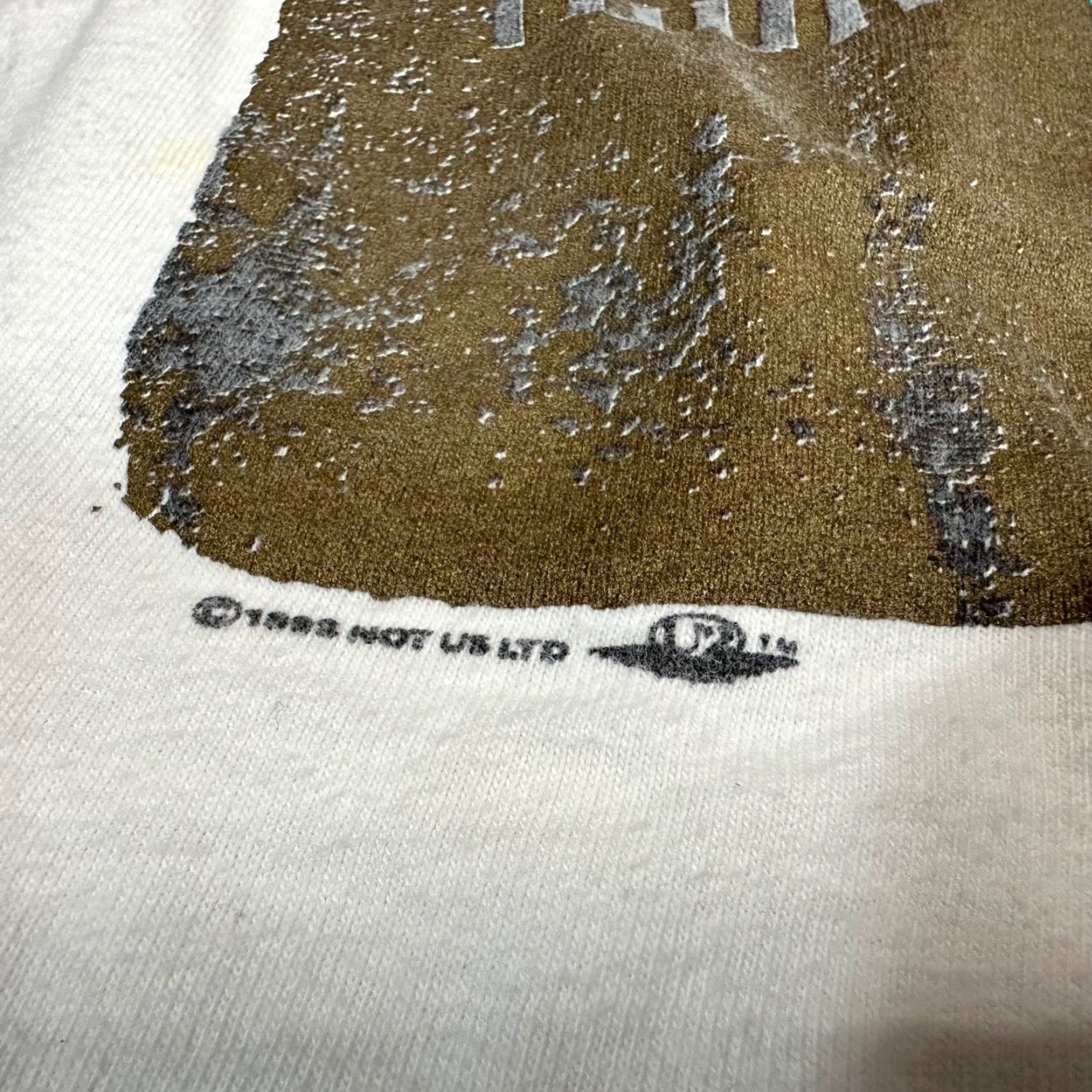 Hanes VINTAGE U2 Zoo TV Band Tour T-Shirt XL White Double-Sided 1992 Hanes Mens XL White Tee Shirt Size US XL / EU 56 / 4 - 6 Thumbnail