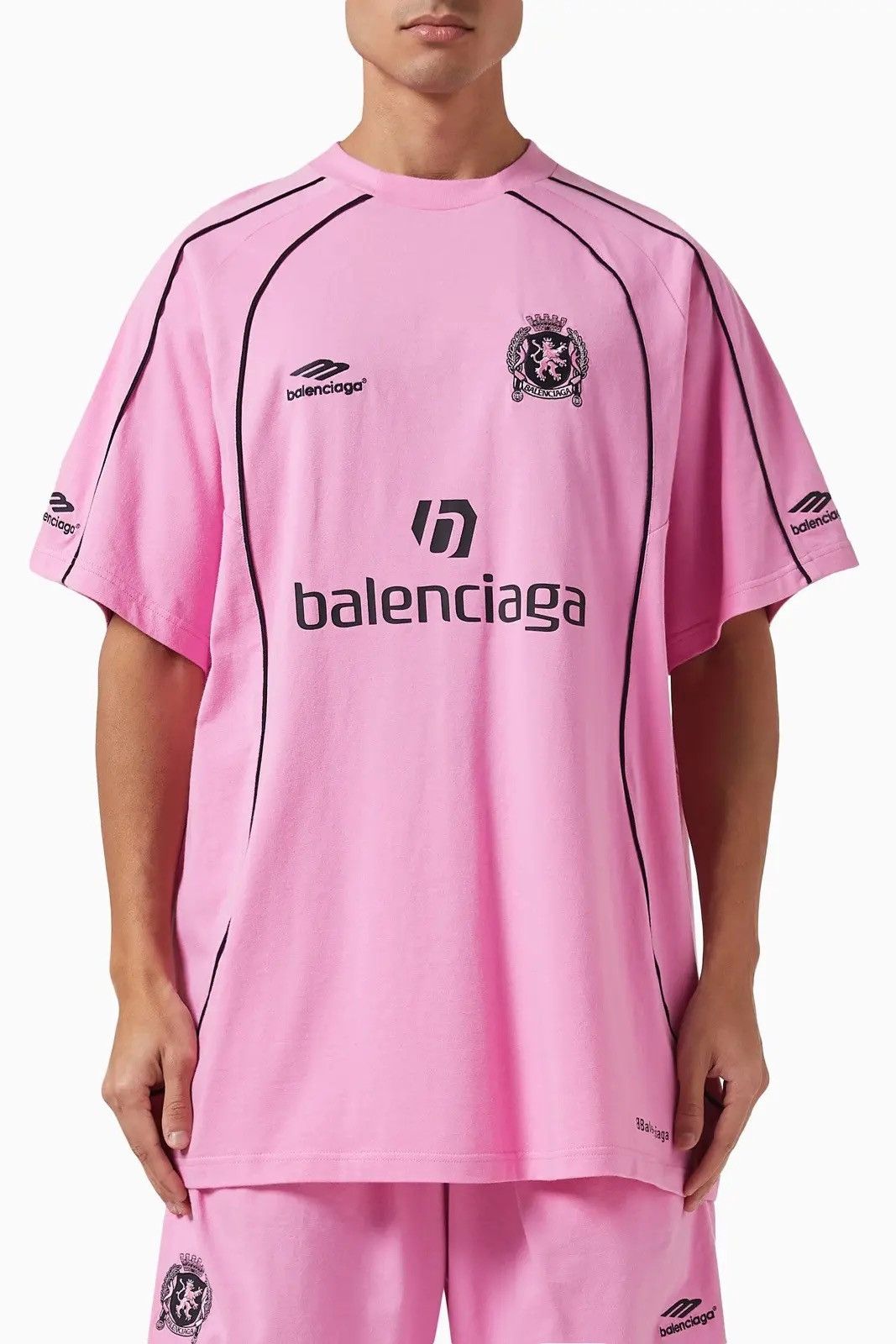 Balenciaga Oversized Soccer Logo Paris City Jersey Size US L / EU 52-54 / 3 - 1 Thumbnail