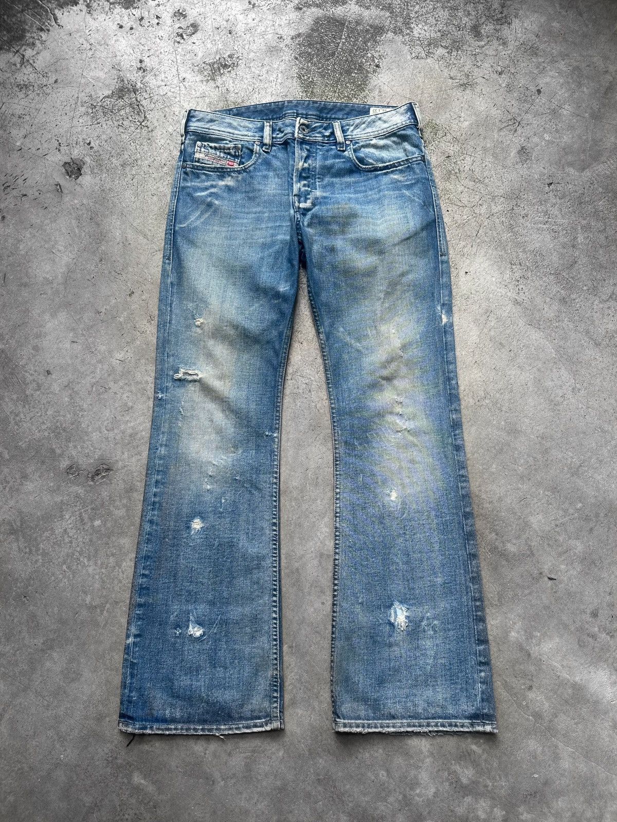 Diesel Diesel Flared Distressed Zathan Denim Size US 32 / EU 48 - 2 Thumbnail