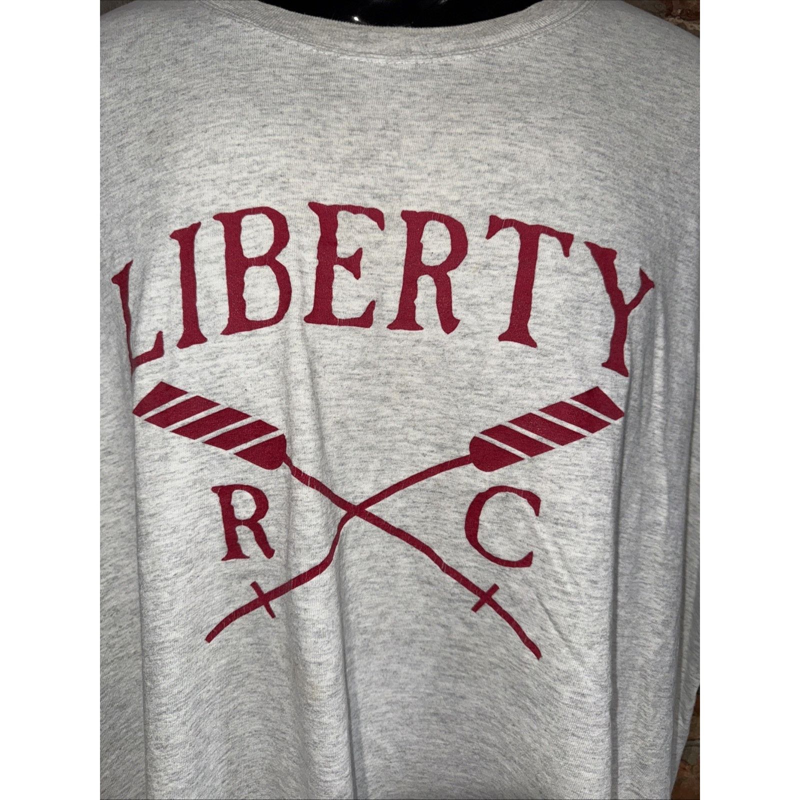 Gildan Vintage Gildan Liberty Rowing Club Tee SzXL Gray Old Money Size US XL / EU 56 / 4 - 2 Thumbnail