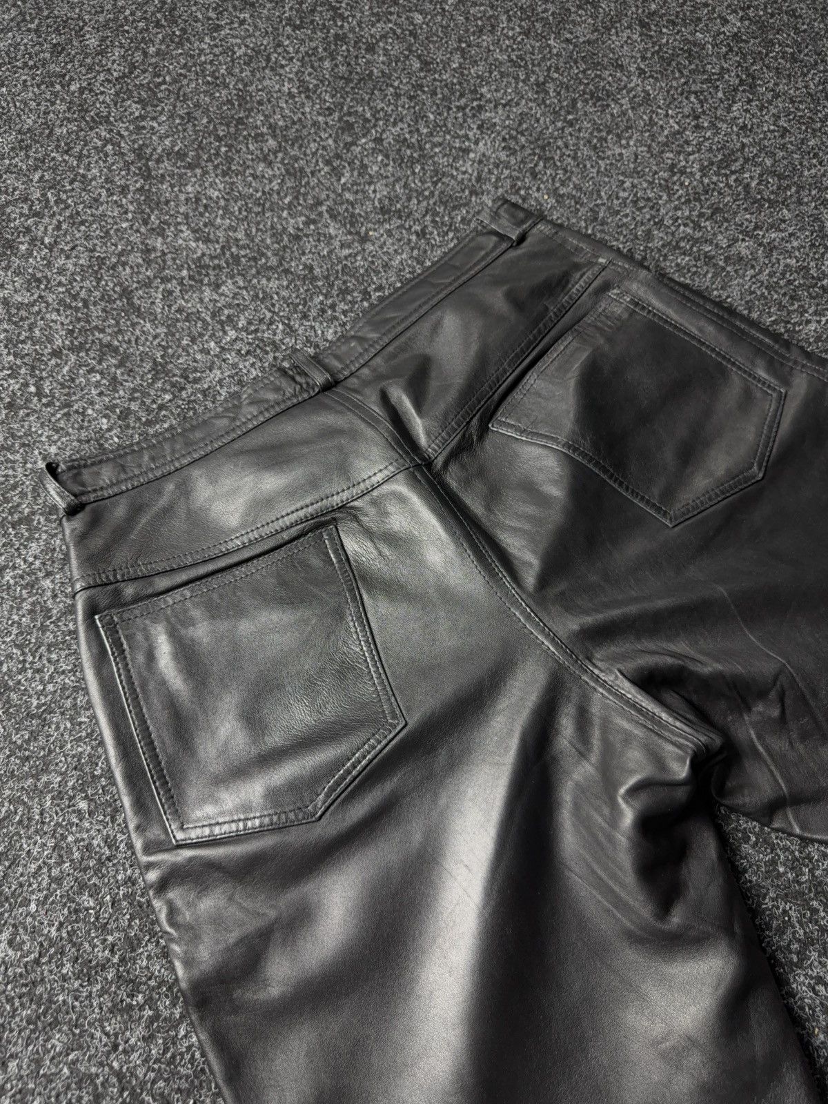 Leather Y2K Vintage Leather Pants Opium Style Alt Biker USA Rare Size US 34 / EU 50 - 17 Thumbnail