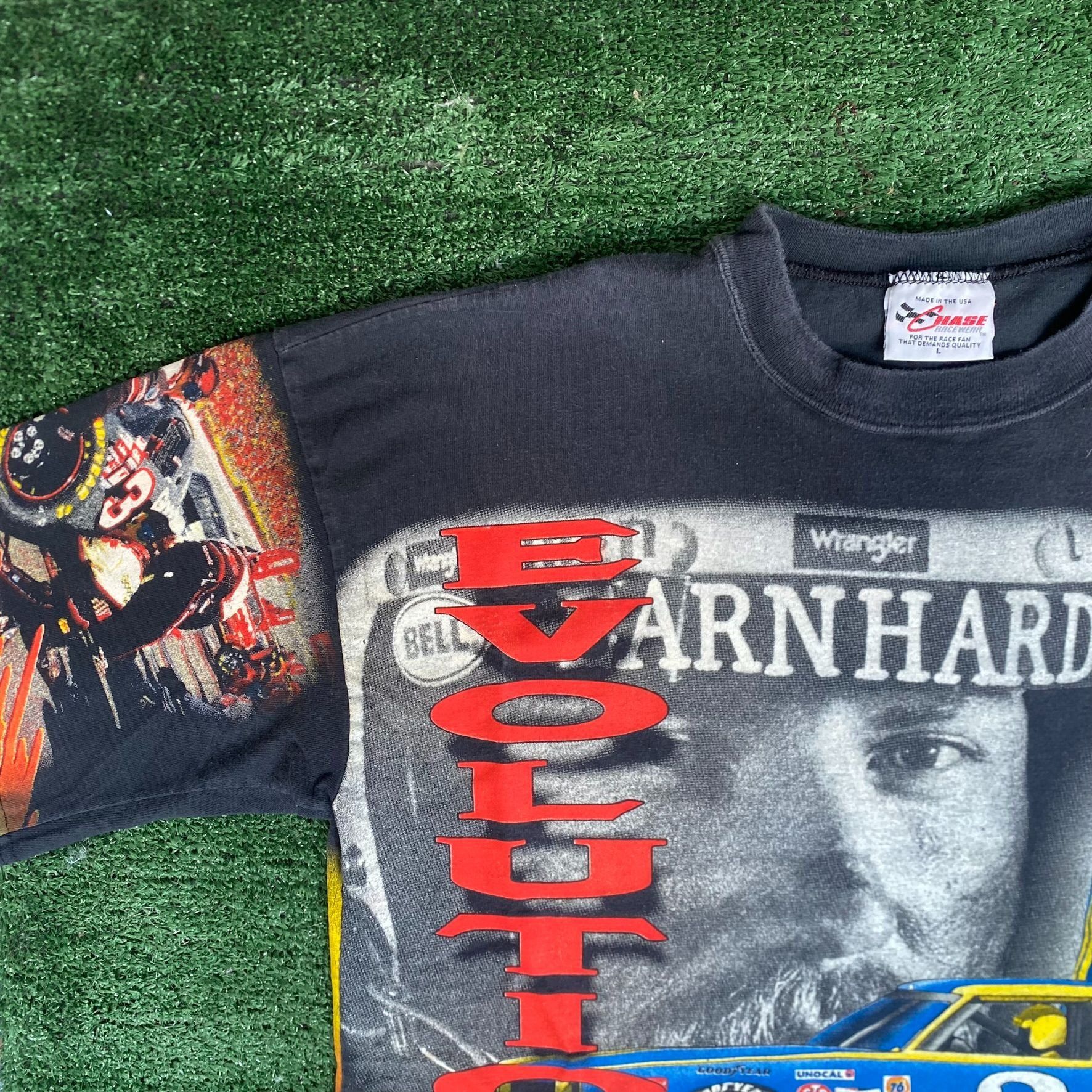 NASCAR Vintage 90s Dale Earnhardt AOP Shirt NASCAR Racing Tee Size US L / EU 52-54 / 3 - 2 Thumbnail