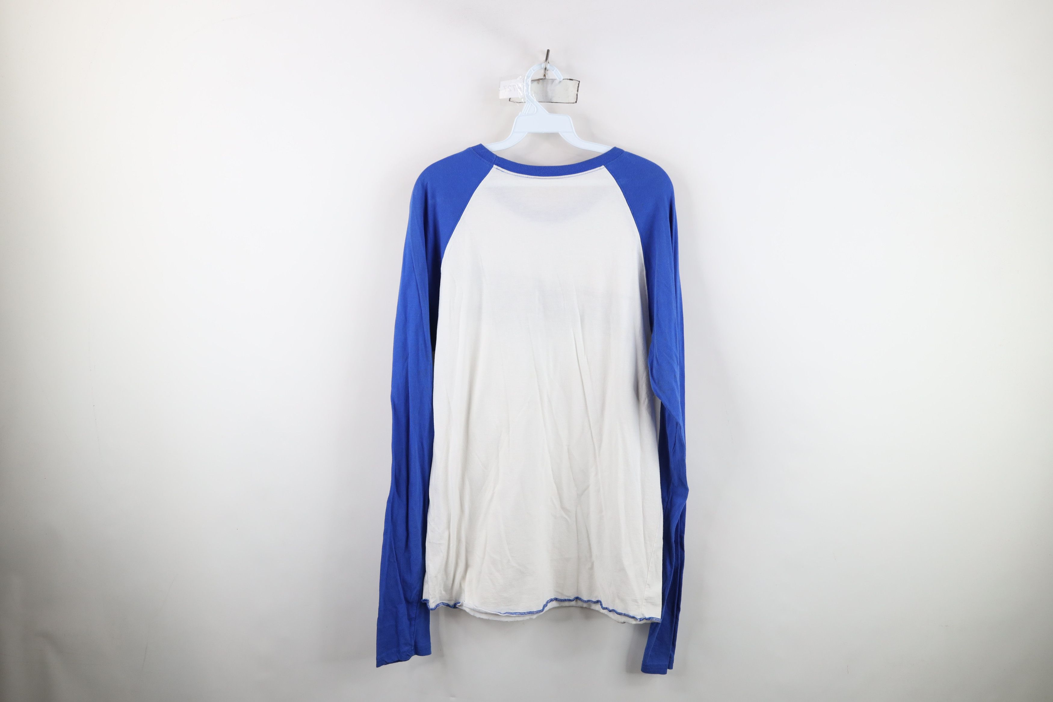 Fox Racing Vintage 90s Y2K Fox Racing Long Sleeve T-Shirt White Blue Size US L / EU 52-54 / 3 - 12 Thumbnail