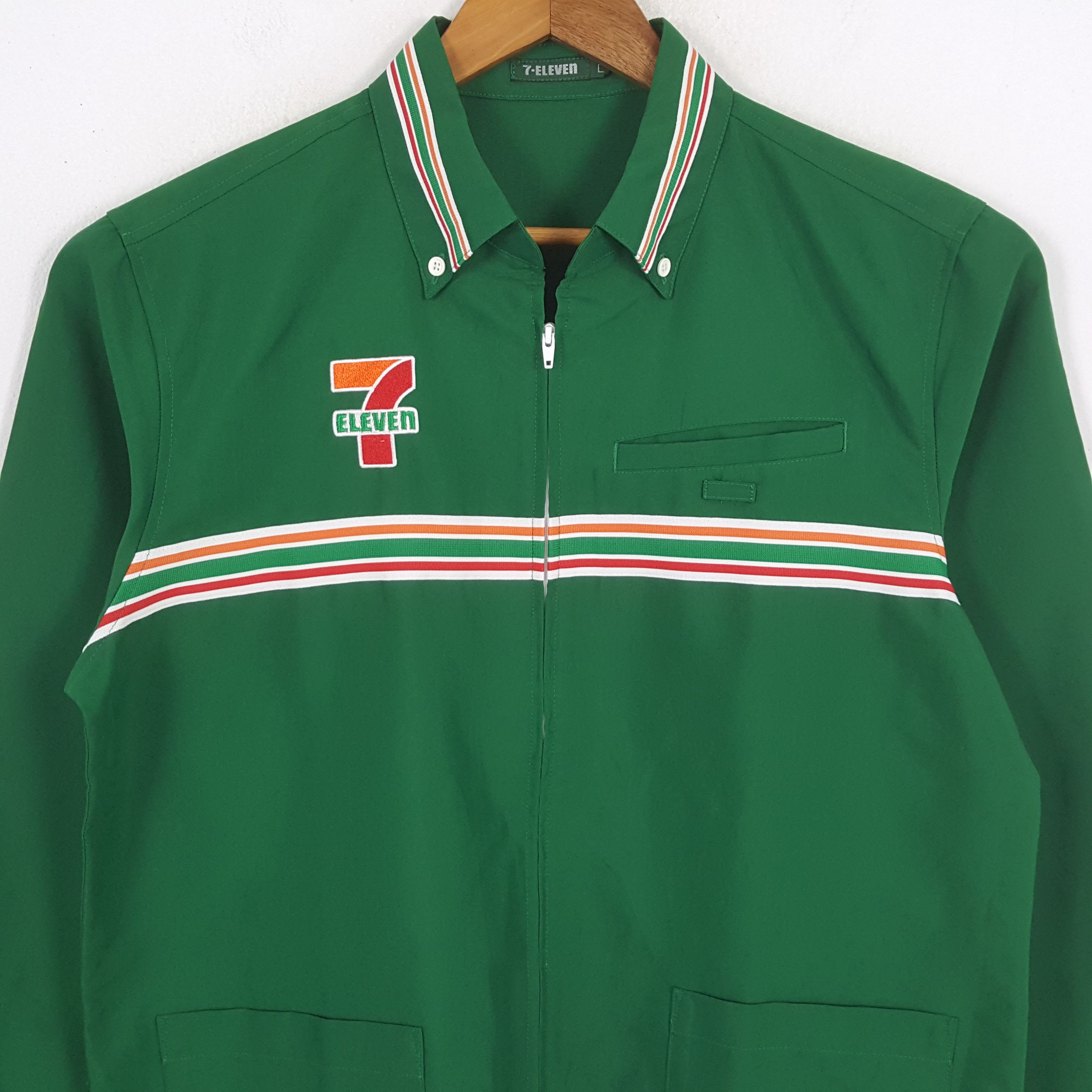 Japanese Brand × Vintage Vintage 7-ELEVEn Japanese Workers Uniform Shirt Jacket Size US L / EU 52-54 / 3 - 4 Thumbnail