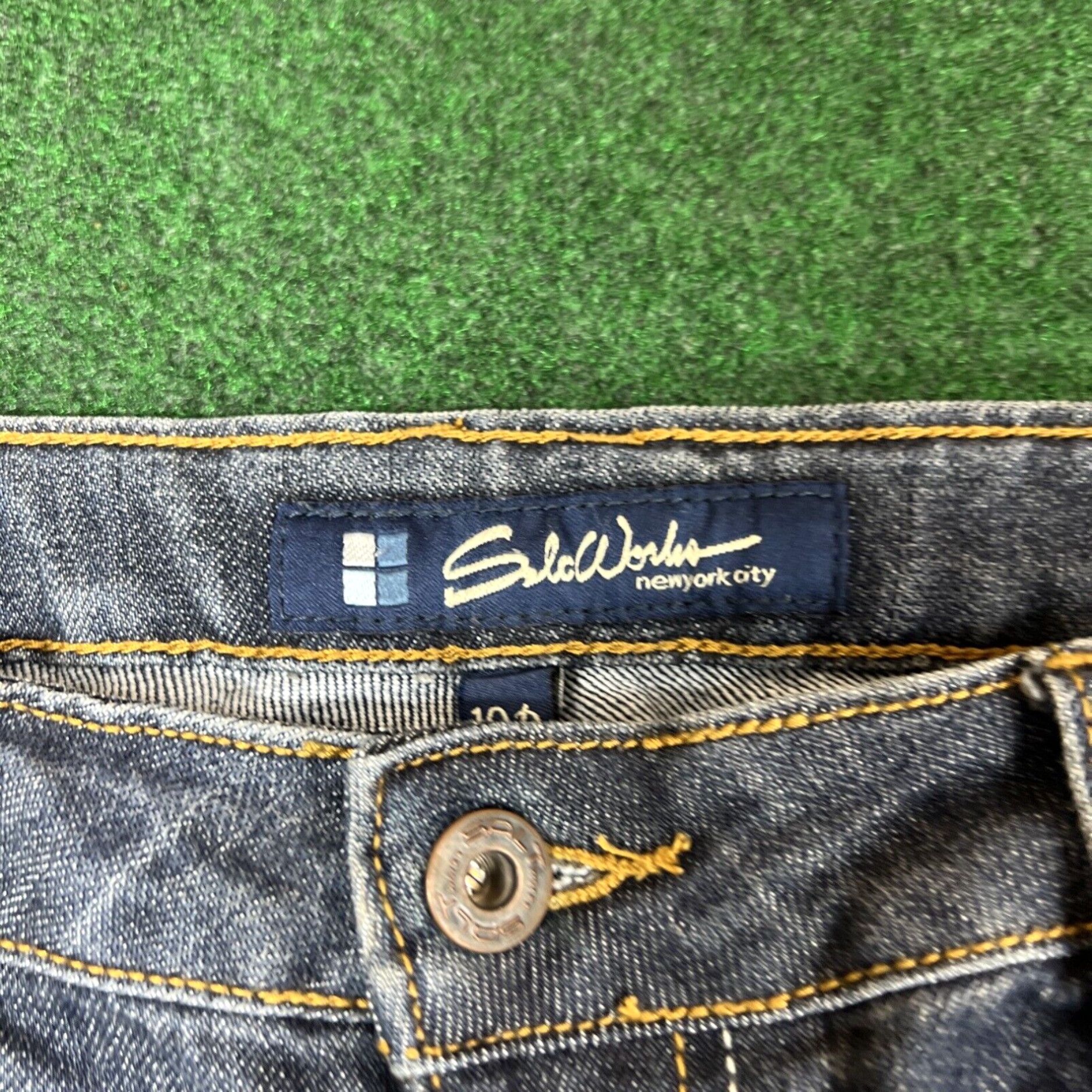 Vintage Salt Works Jeans Womens Size 10P Blue New York City Mid Rise Boot Dark Wash Size 32" / US 10 / IT 46 - 3 Thumbnail