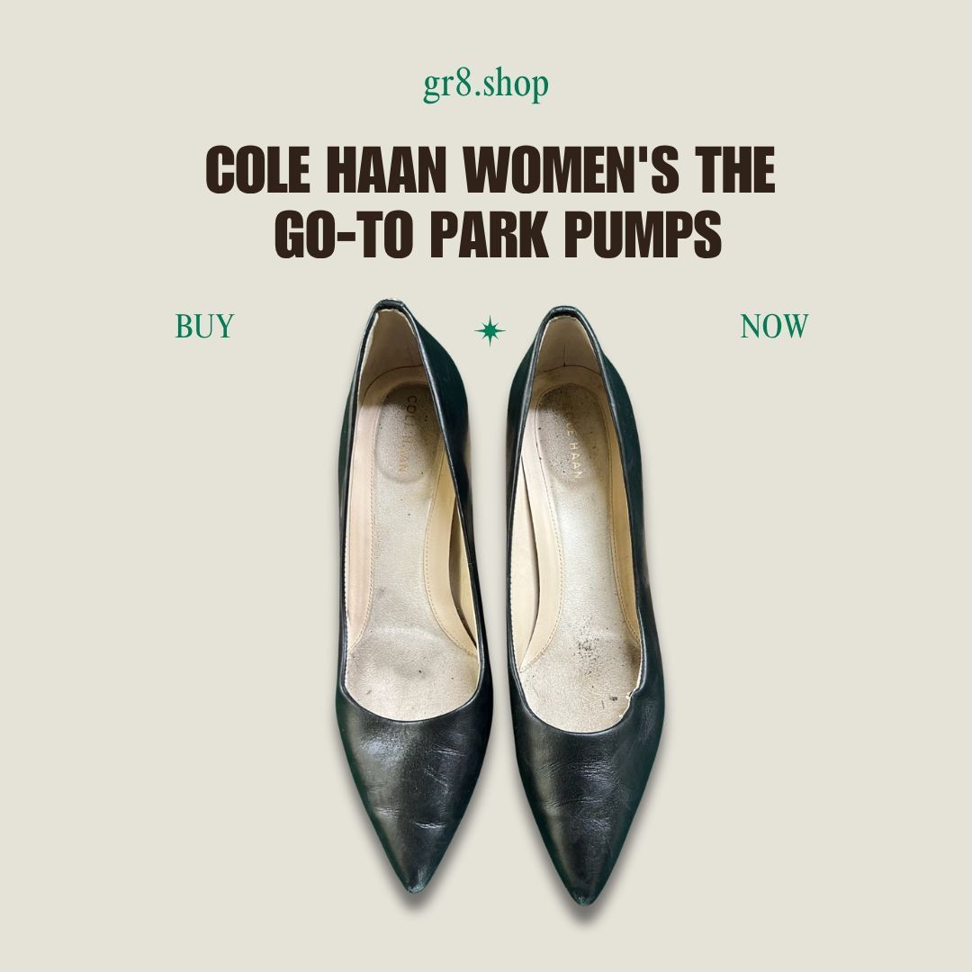 Cole Haan COLE HAAN Womens Black Leather Go-To Park Pumps Size 8 Made Size US 8 / IT 38 - 1 Thumbnail