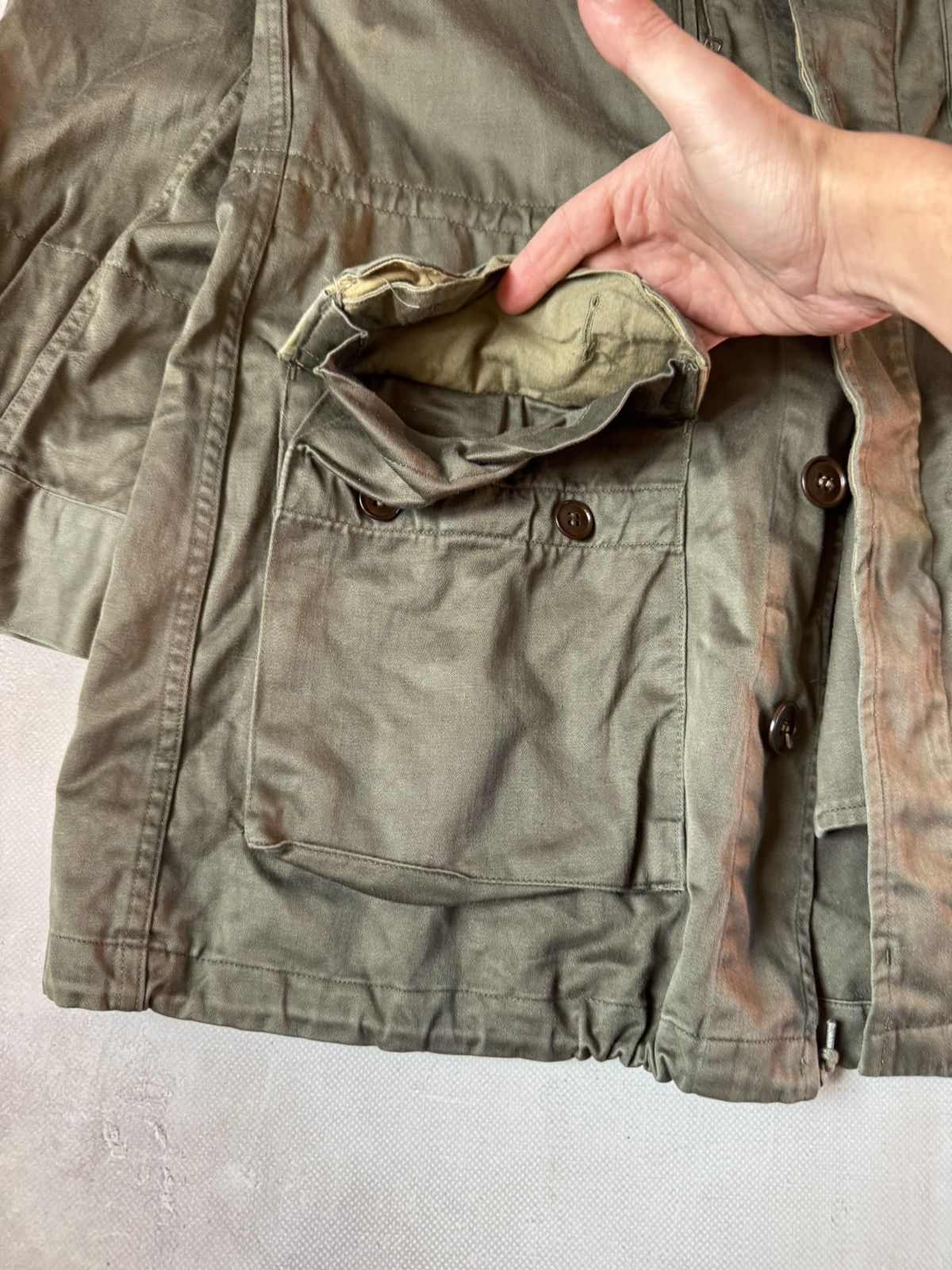 Vintage Vintage 60s-70s Belgian Army M64 Field Jacket Size US XL / EU 56 / 4 - 4 Thumbnail