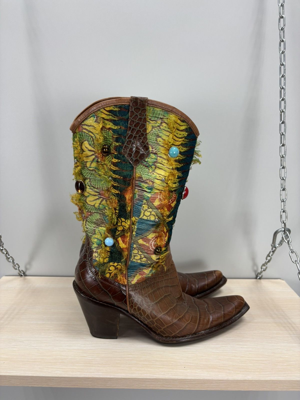 Other Womens western leather boots Size 38 Color Multicolor Size US 8 / IT 38 - 6 Thumbnail
