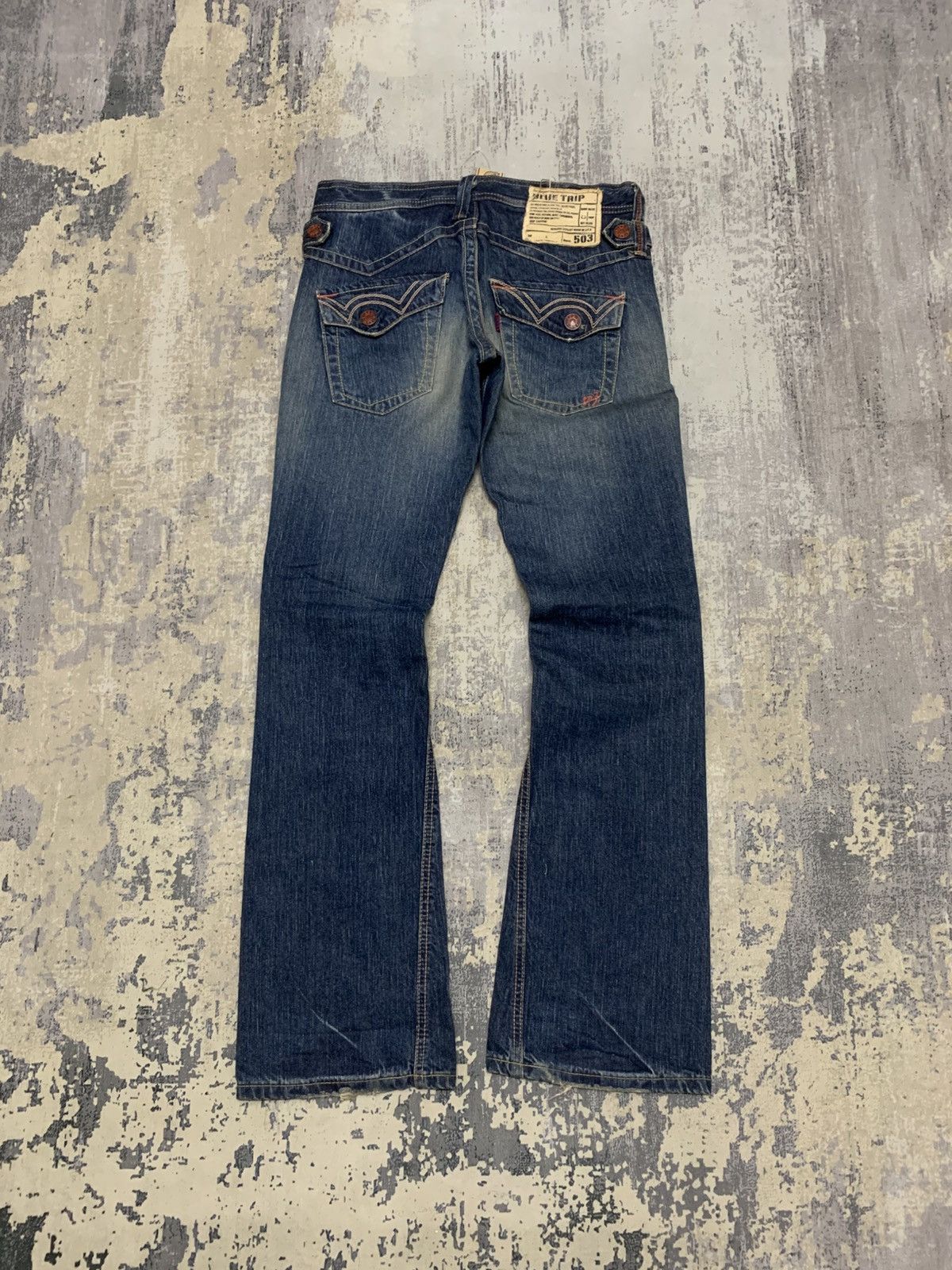 Edwin EDWIN 503 BLUE TRIP FLARE JEANS Size US 31 - 6 Thumbnail