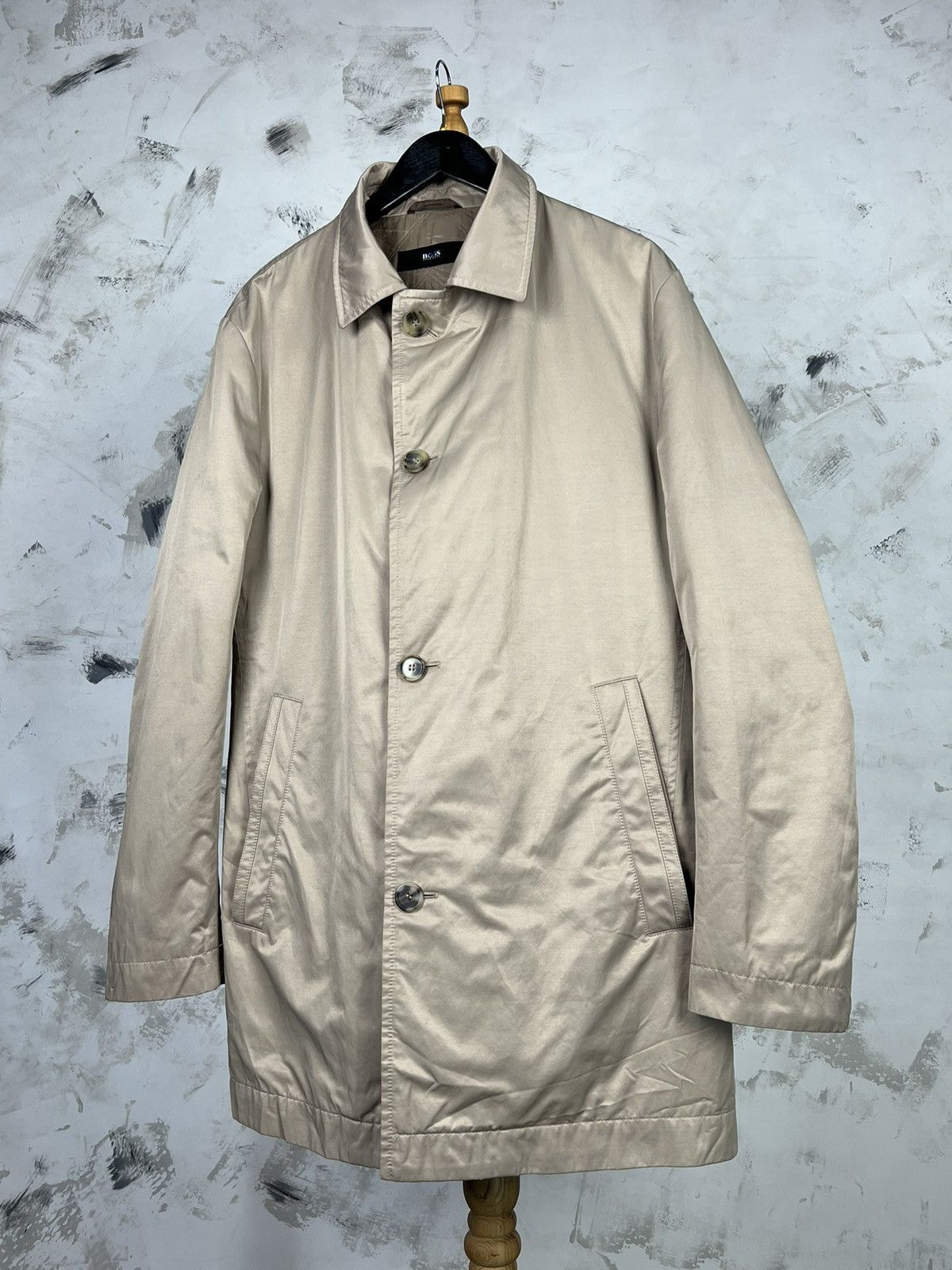 Hugo Boss Hugo Boss Trench Coat Jacket Size 54 XL Size US XL / EU 56 / 4 - 2 Thumbnail