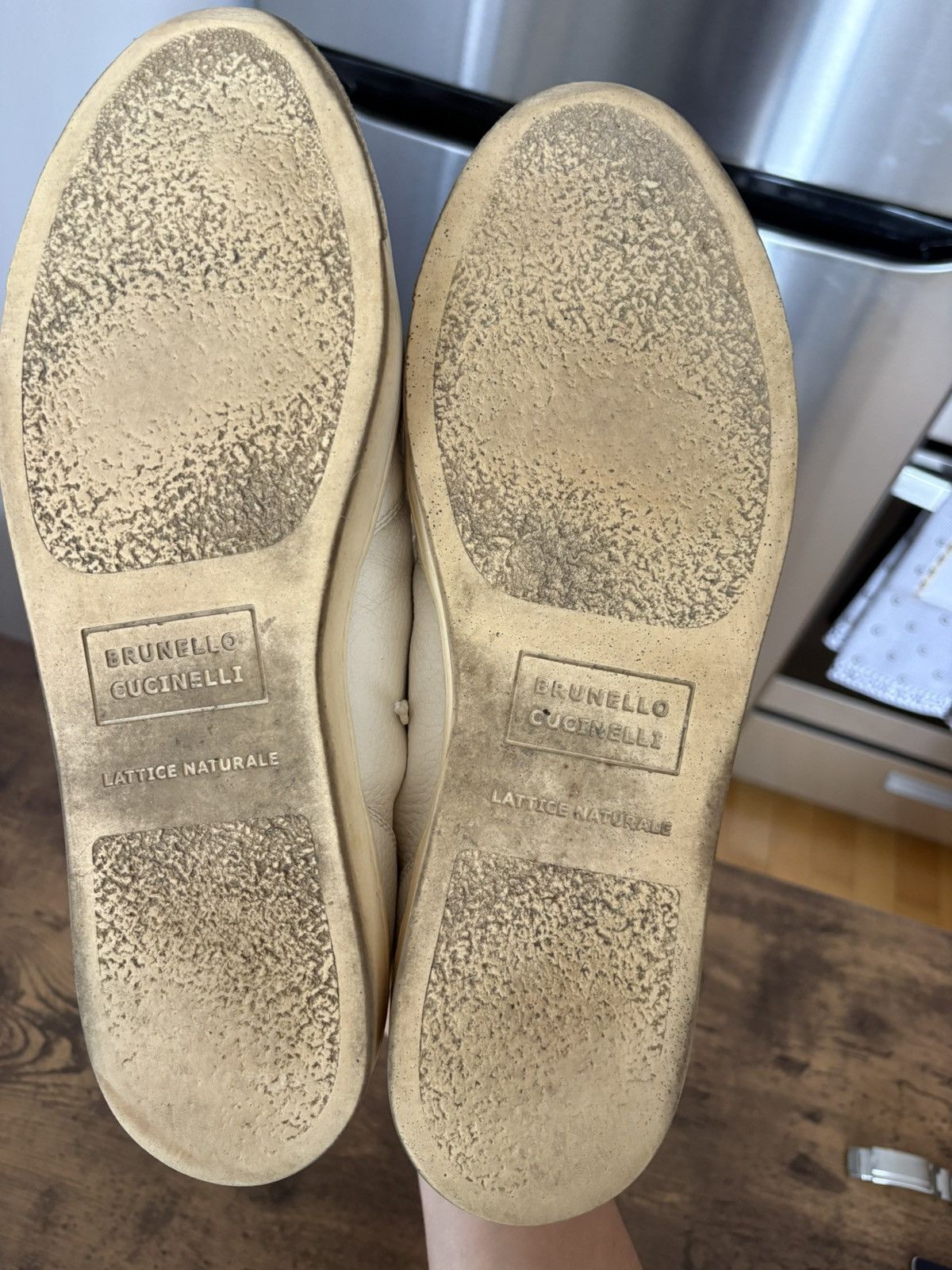 Brunello Cucinelli Brunello Cucinelli Leather Low Top Trainers Size US 12 / EU 45 - 6 Thumbnail