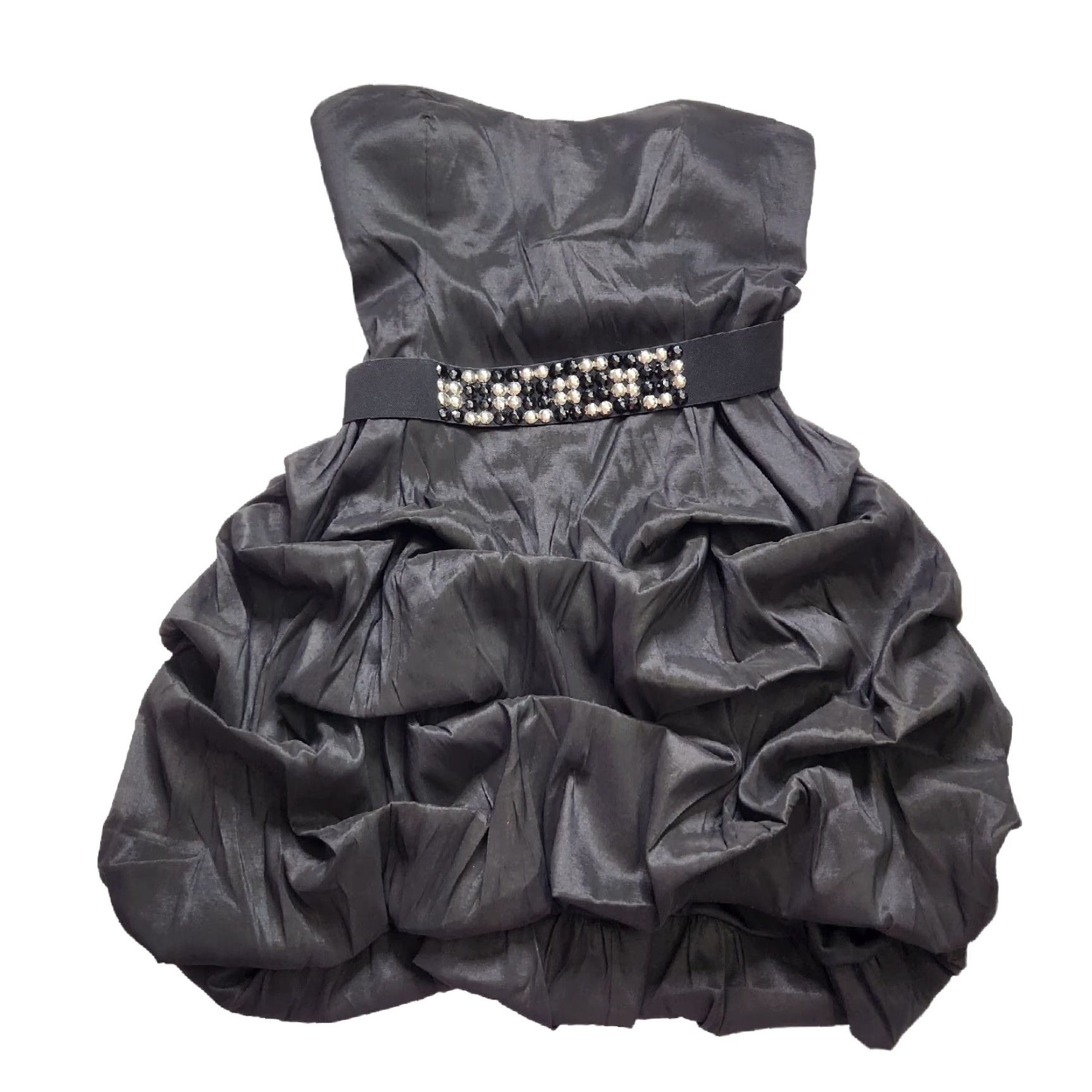 Torrid Black Strapless Formal Dress Bubble Hem Plus Size 22 Women  Sleeveless Sweetheart Neckline Zip Party