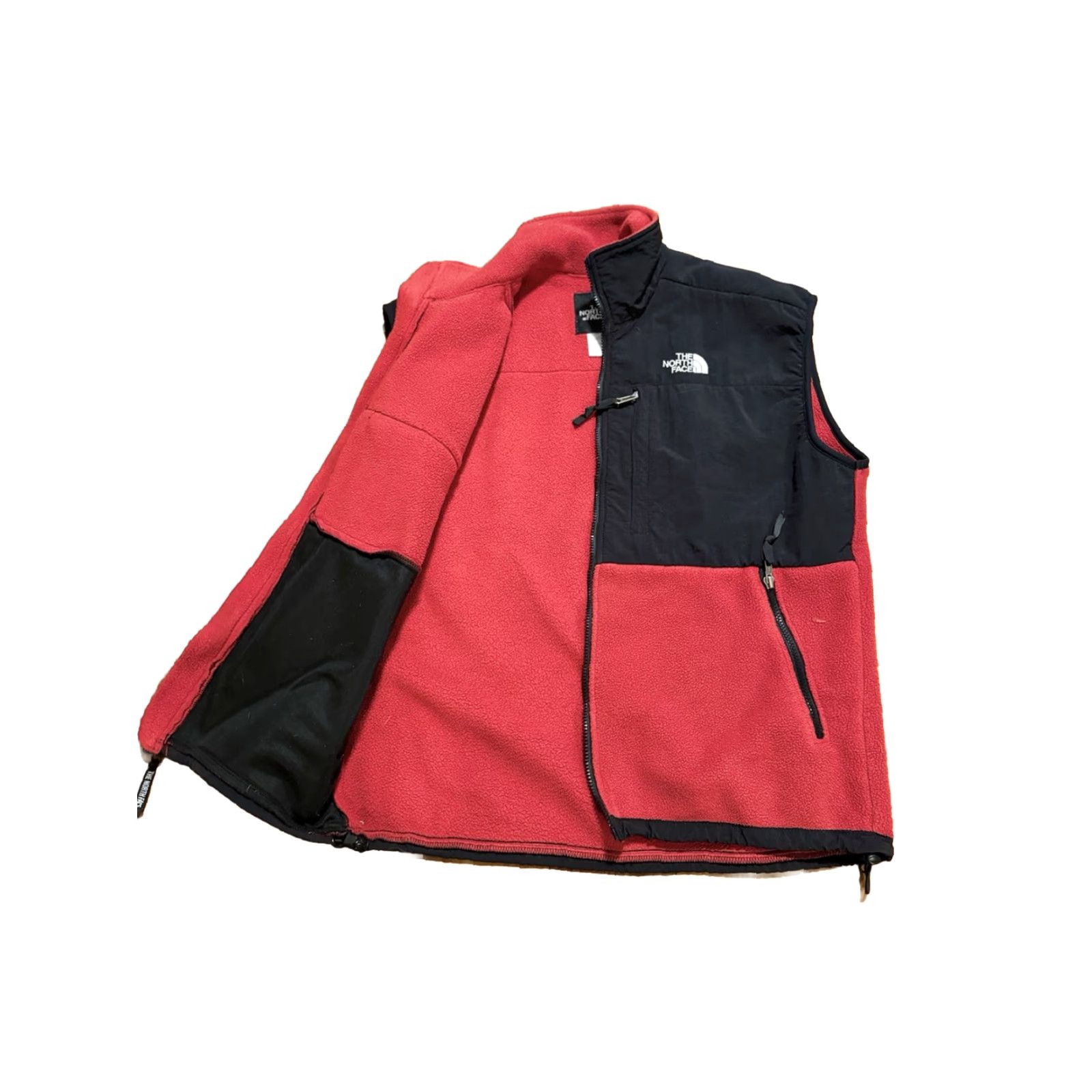 The North Face VINTAGE The North Face Denali Vest Men L Full Zip Fleece Red USA 90s Size US L / EU 52-54 / 3 - 3 Thumbnail