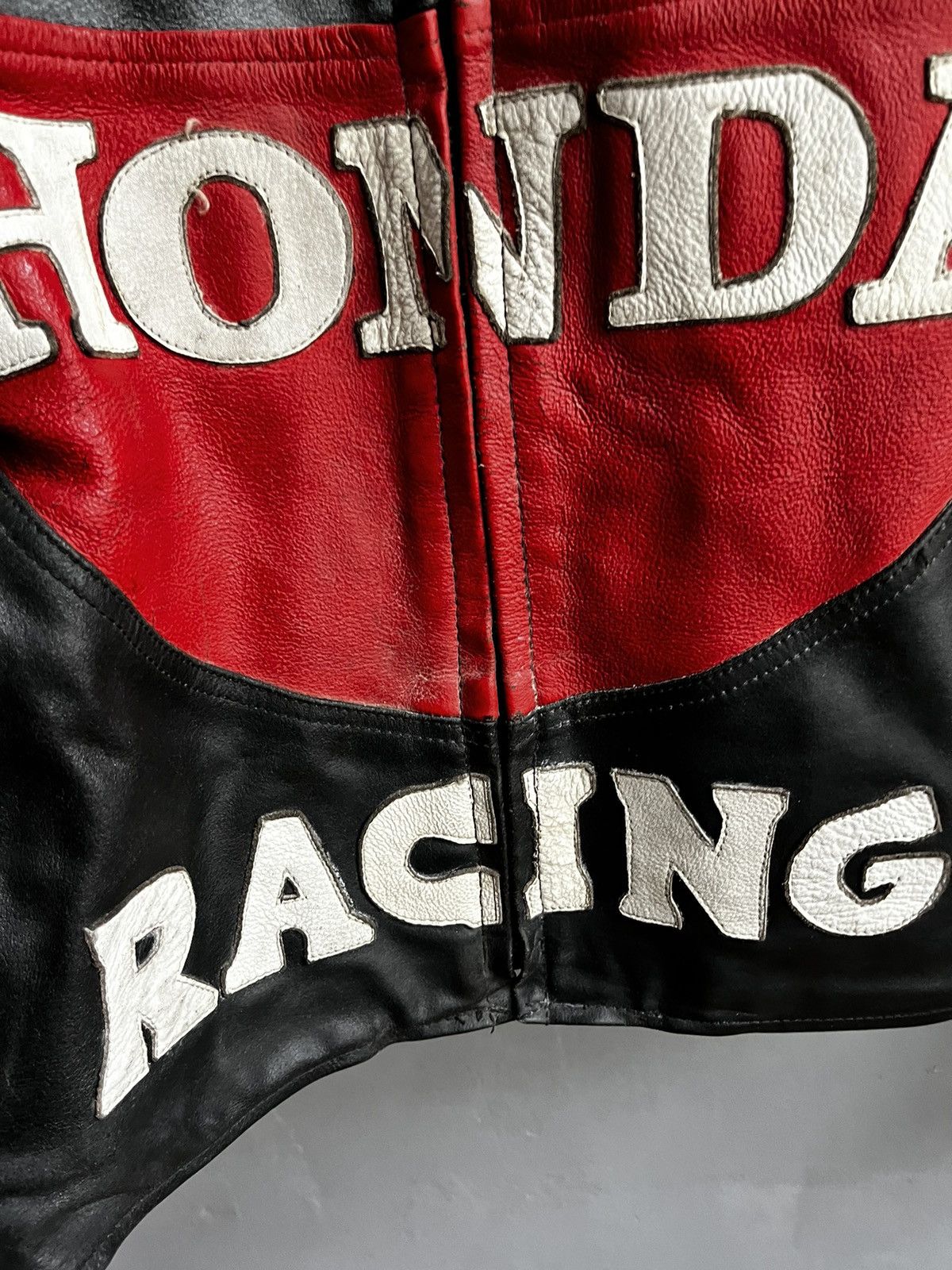 Vintage Honda Racing CBR Leather Jacket RARE ALL BLACK Size US M / EU 48-50 / 2 - 12 Thumbnail
