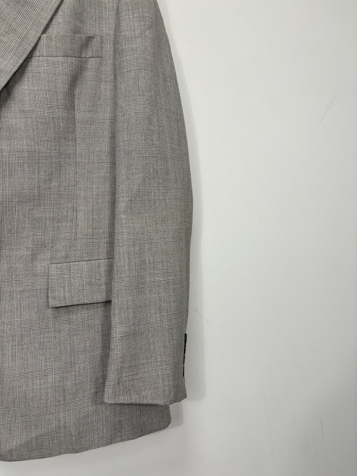 Christian Dior Monsieur Vintage Christian Dior 2-Button Checkered Wool Blazer Jacket Size 48R - 5 Thumbnail