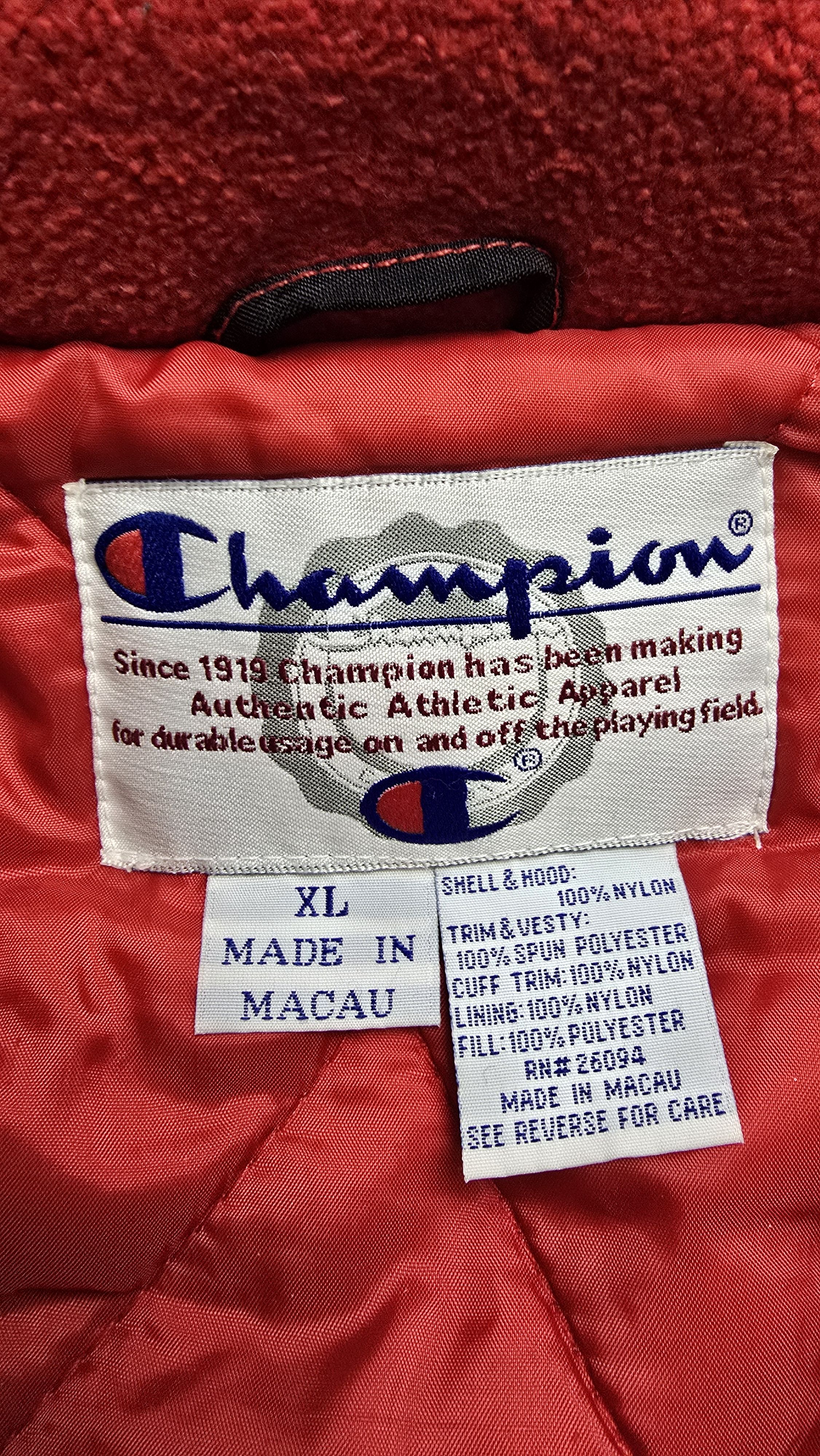 Champion VTG 90's Chicago Blackhawks Embroidered Zip Up Jacket Size US XL / EU 56 / 4 - 19 Thumbnail