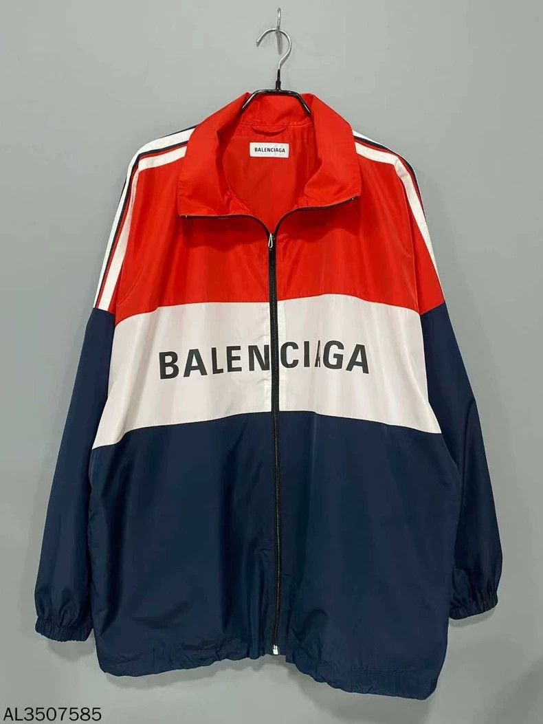 Balenciaga Balenciaga size 38 Red, White, and Blue Color Blocked Wind Size M / US 6-8 / IT 42-44 - 1 Thumbnail
