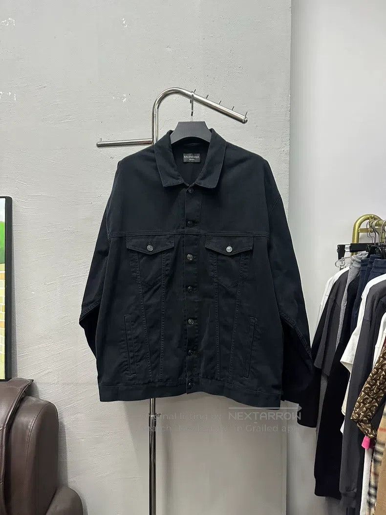 Balenciaga Balenciaga Black Denim Jacket Size US M / EU 48-50 / 2 - 3 Thumbnail