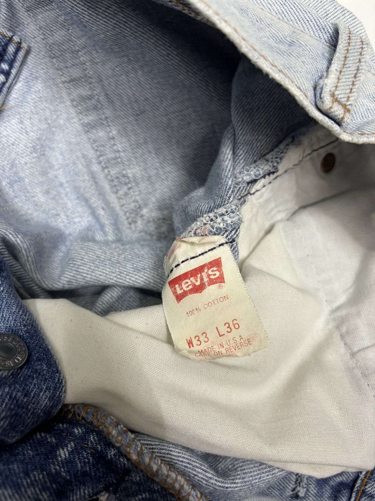 Levi's VINTAGE LEVIS 501 PAINTER JEANS DISTRESSED DENIM Size US 30 / EU 46 - 12 Thumbnail