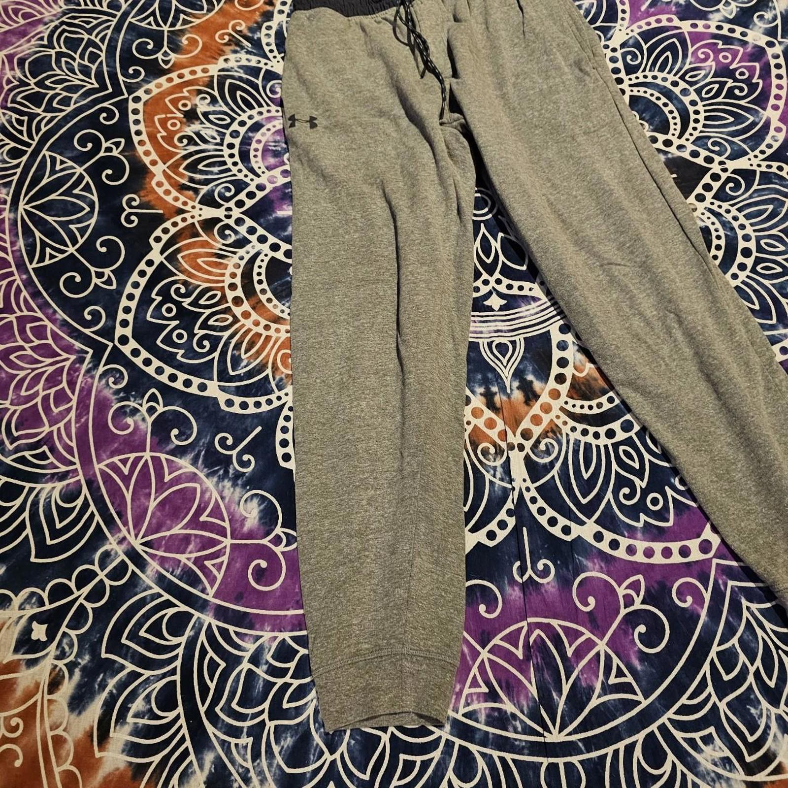 Designer Men's Grey Joggers Under Armour Sweat Pants Size US 32 / EU 48 - 2 Thumbnail
