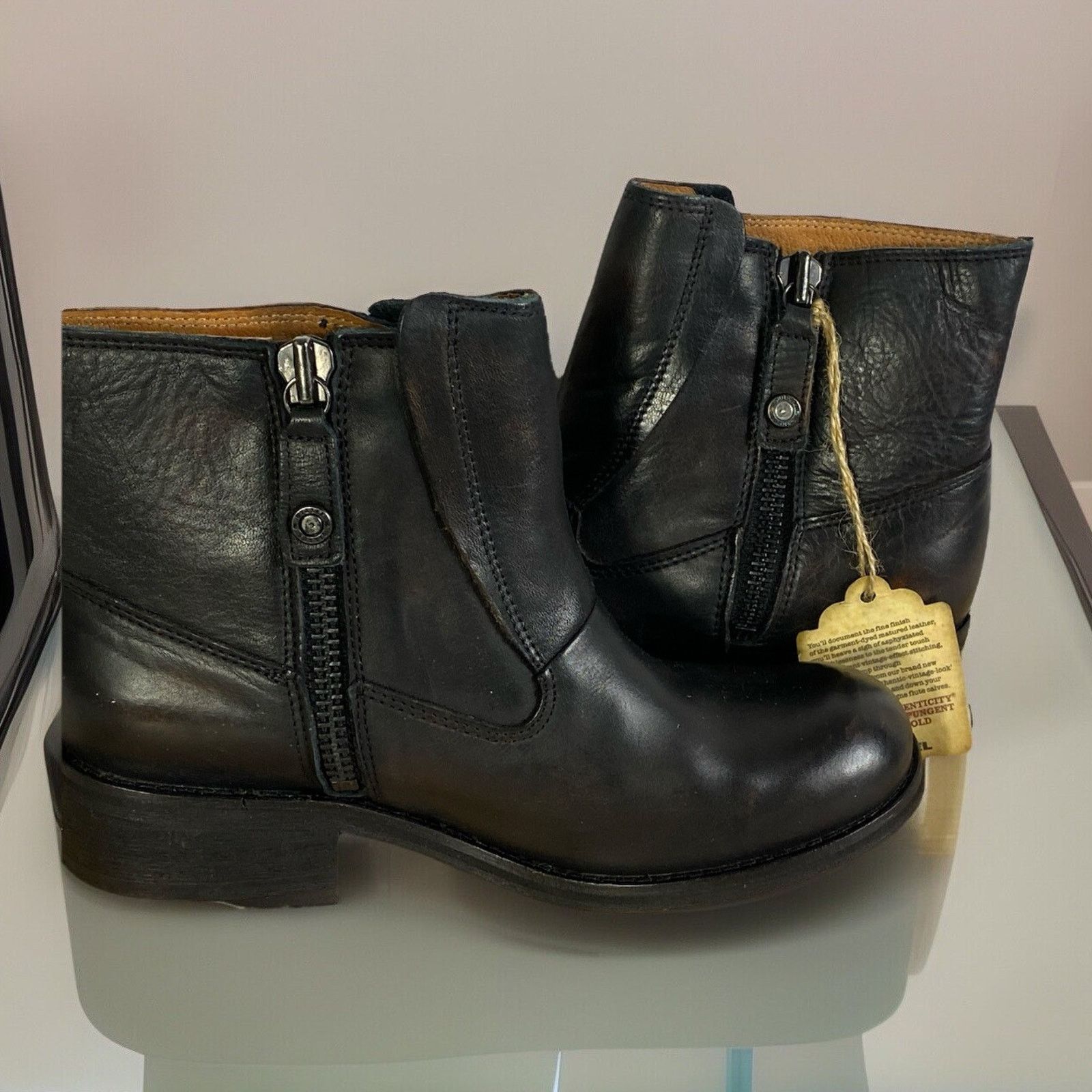 Diesel NWT Diesel Women Ankle Boots Stiefeletten DARK Brown 7.5 USA Size US 7.5 / IT 37.5 - 3 Thumbnail