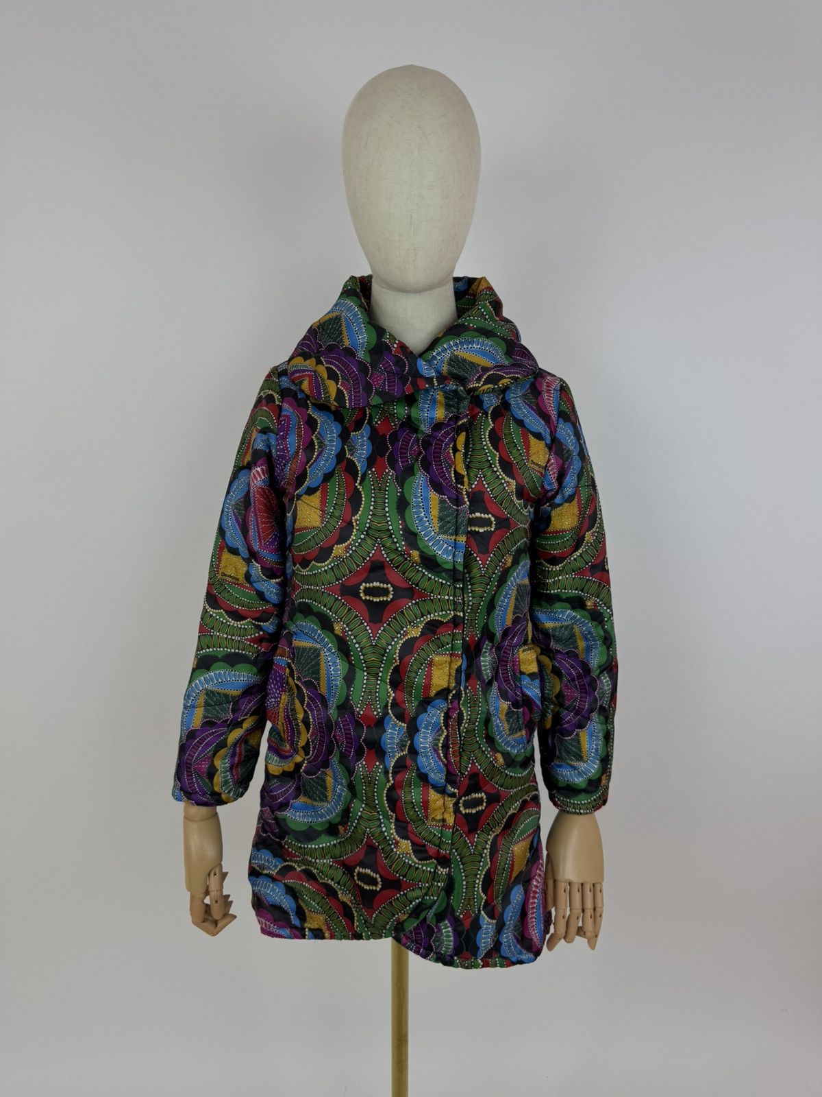 Desigual Desigual Double Sided coat Floral Multicolour Womens 2XS Size XXS / US 00 / IT 34 - 2 Thumbnail