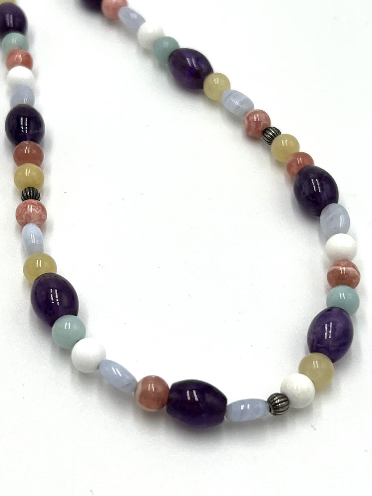 Other 925 Carolyn Pollack Citrine, Amethyst & Agate Bead Necklace Size ONE SIZE - 3 Thumbnail