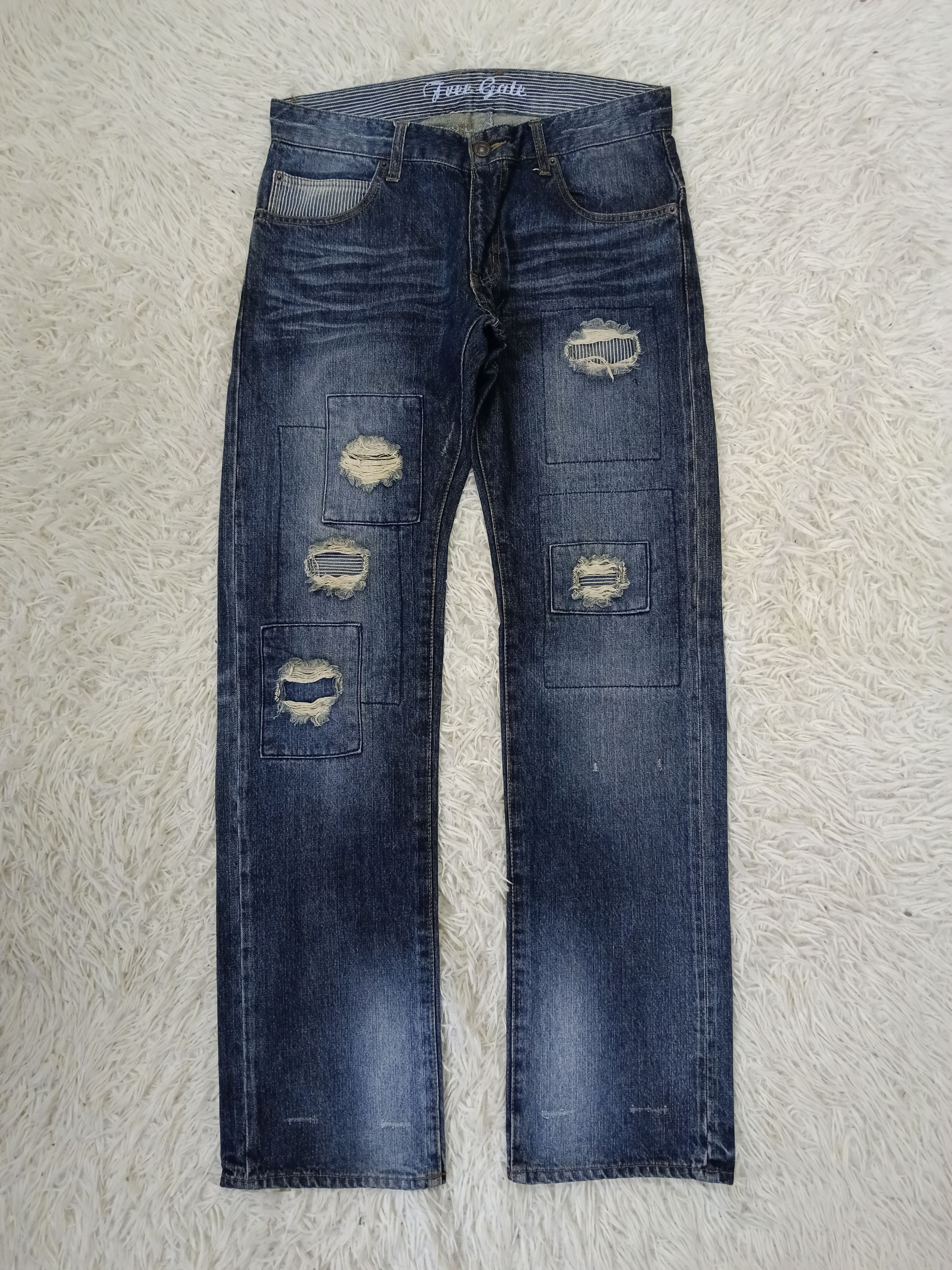 Japanese Brand PACTHWORK FREE GATE DENIM PANTS Size US 32 / EU 48 - 1 Thumbnail