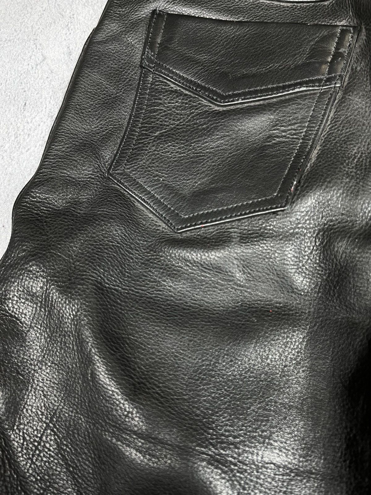 Leather × Vintage Vintage Y2K Leather pants biker opuim kadoya style size 26 Size 26" / US 2 / IT 38 - 8 Thumbnail