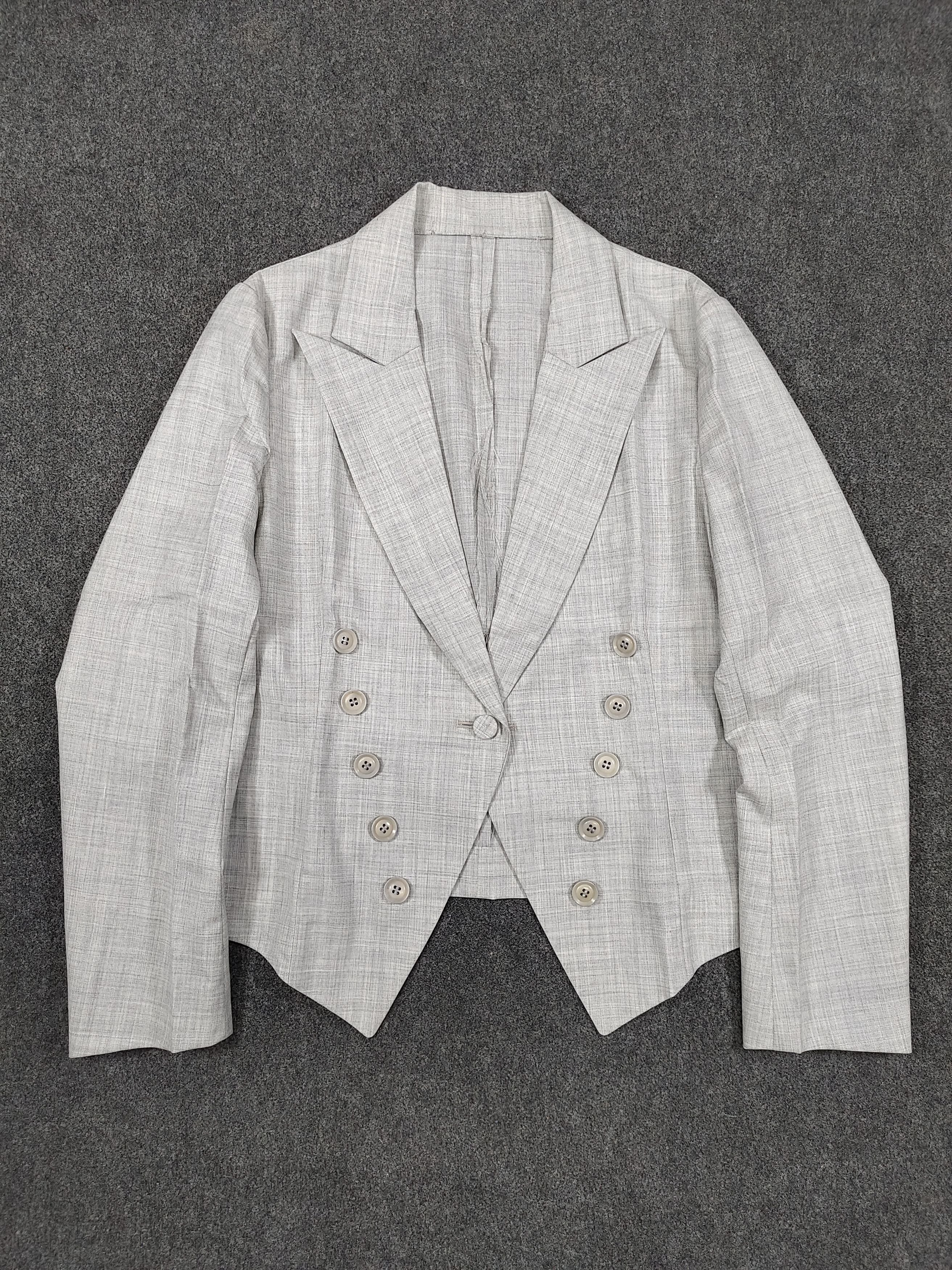 Yohji Yamamoto SAMPLE🔥Y's Yohji Yamamoto Set Tailored Blazer Flare Skirt Size M / US 6-8 / IT 42-44 - 5 Thumbnail