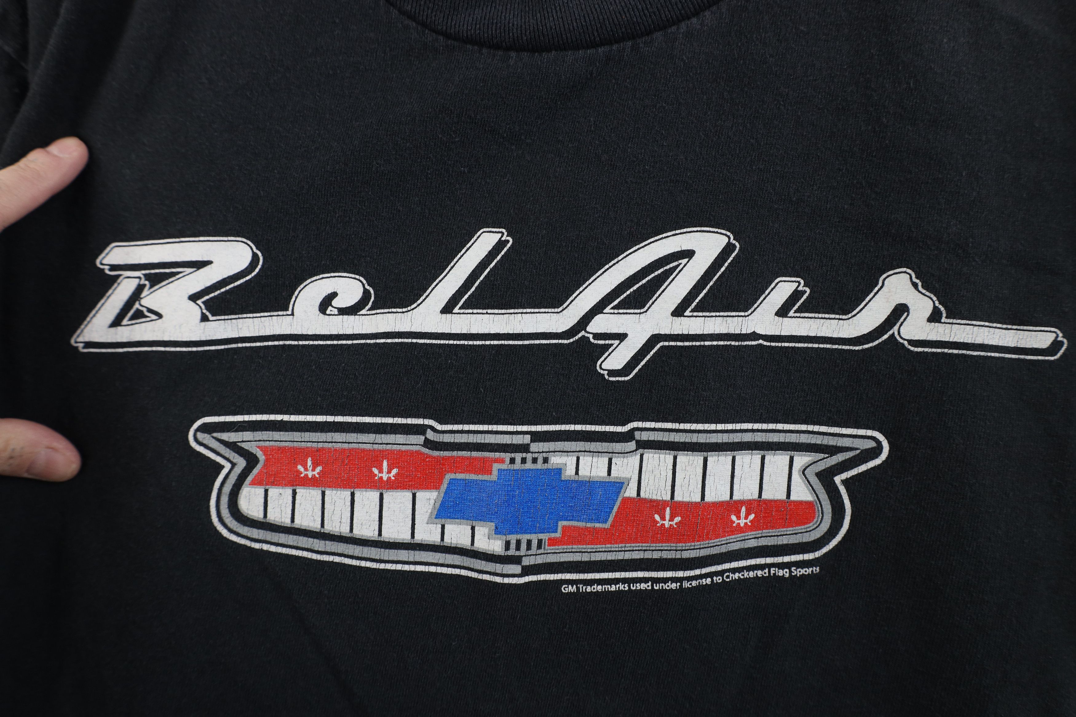 Vintage Vintage 90s Y2K General Motors GM Spell Bel Air Car T-Shirt Size US M / EU 48-50 / 2 - 4 Thumbnail