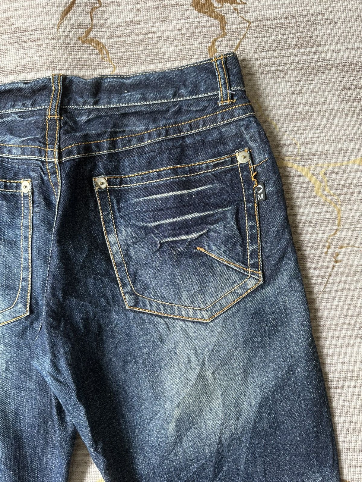 Morgan Homme Morgan Homme De Toi Claw Marks Curve Leg Design Denim Size US 29 - 18 Thumbnail