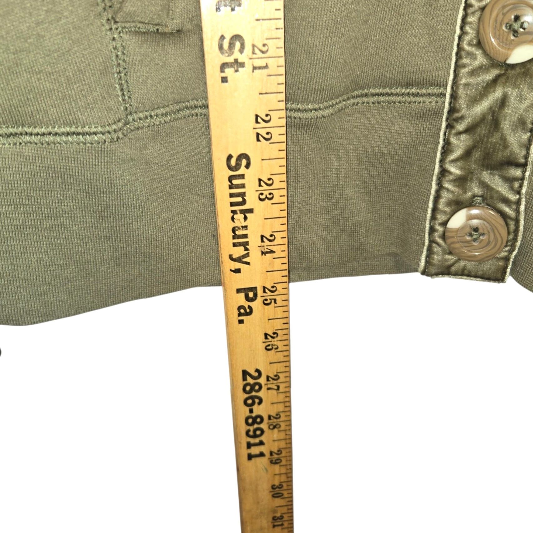 Orvis VINTAGE Orvis Cardigan Sweater Womens Small Green Fleece Lined Button Front Long Sleeve Ladies S Green Cardigan Womens Size S / US 4 / IT 40 - 7 Thumbnail
